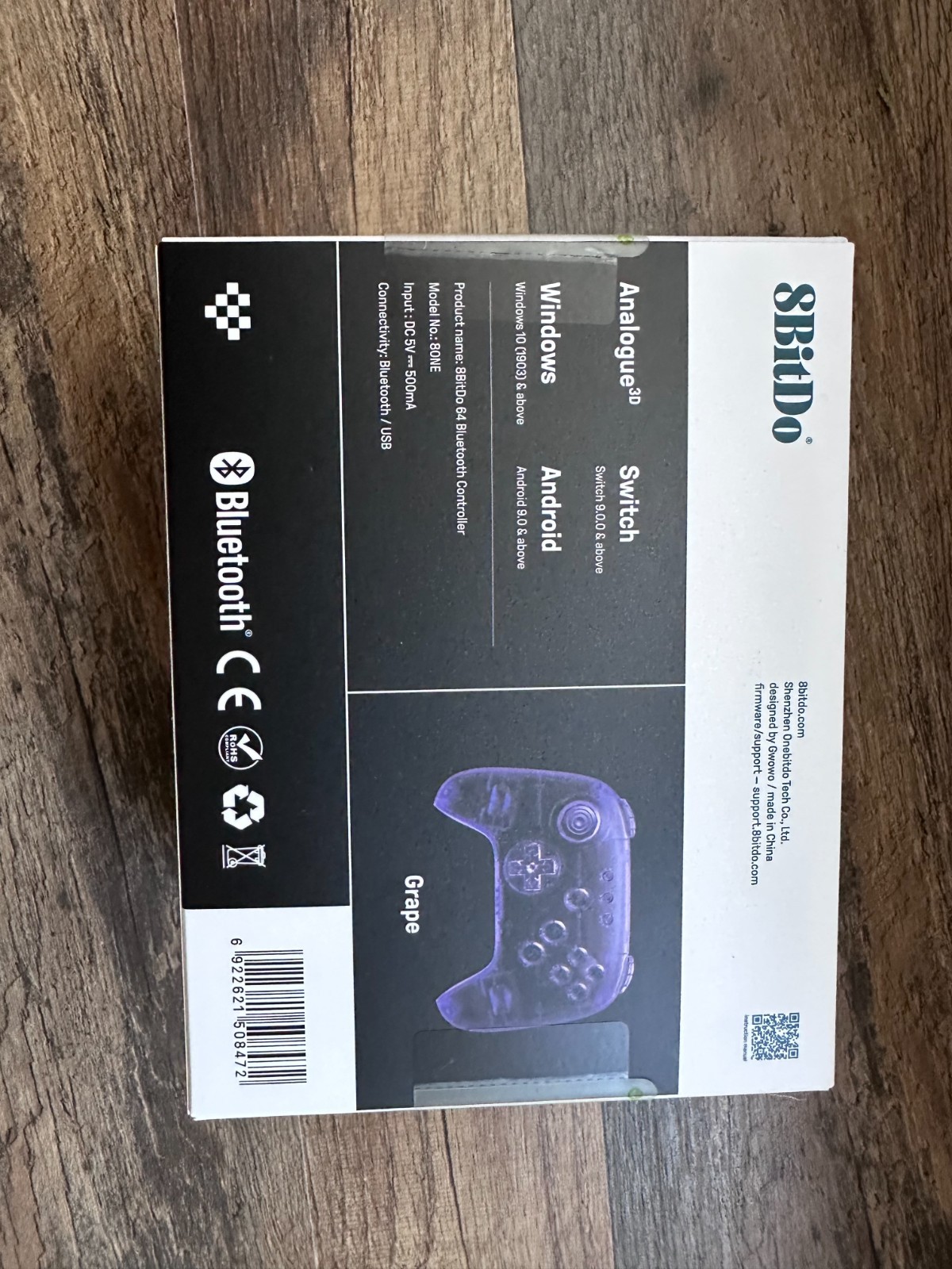 Analogue 3D N64 Funtastic Grape Purple HDMI FPGA Console with 8bitdo Controller