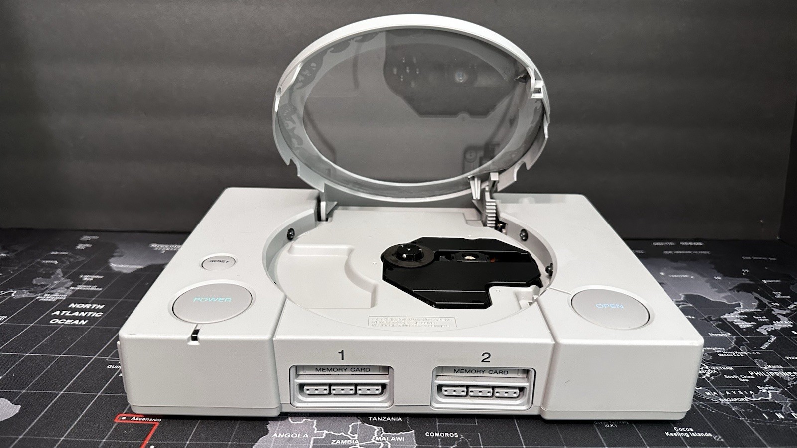 PLAYSTATION 1 PS1-CUSTOM CLEAR WINDOW LID!