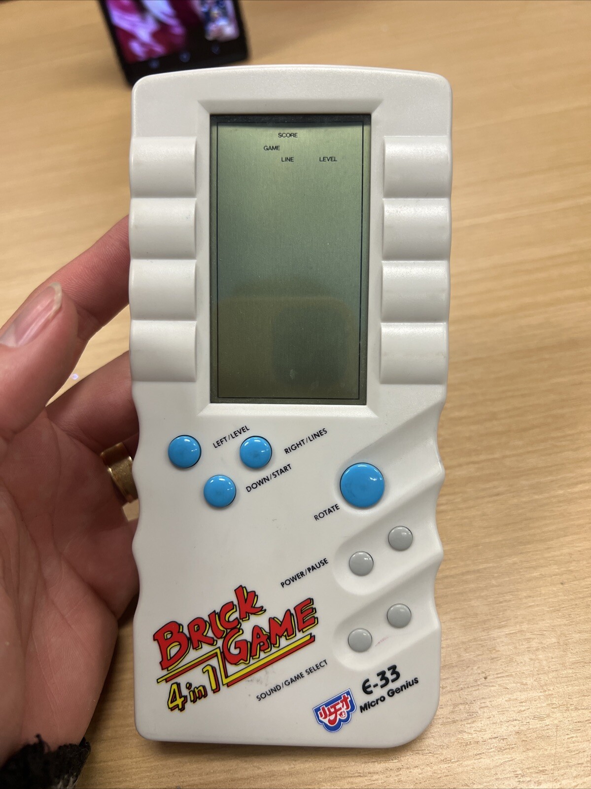 Micro Genius Brick Game 4 In 1 Model E-33 Video Game Console Used