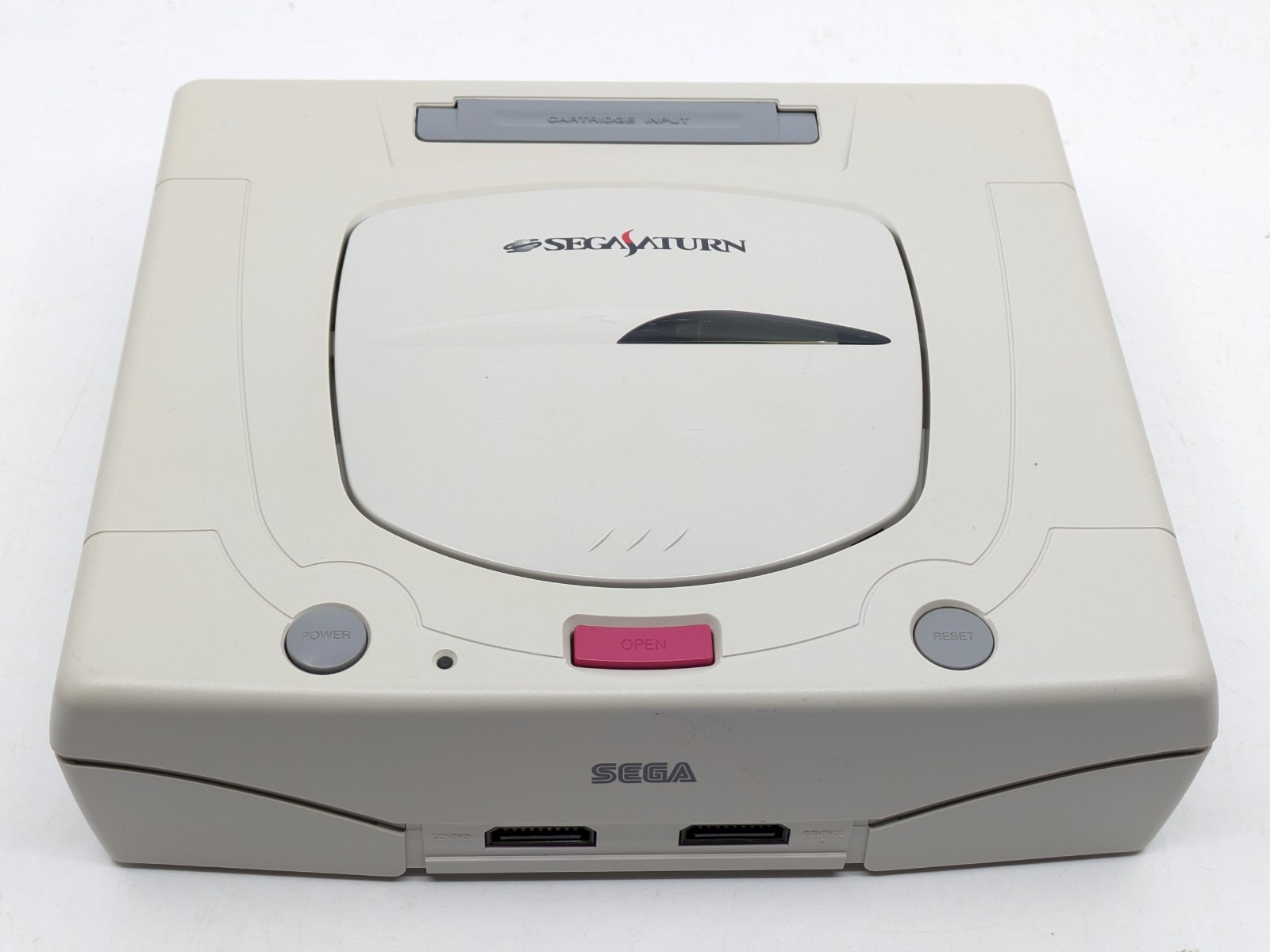 Sega Saturn White Console HST-3220 NTSC-J Japan Tested w/ Controller & Cables