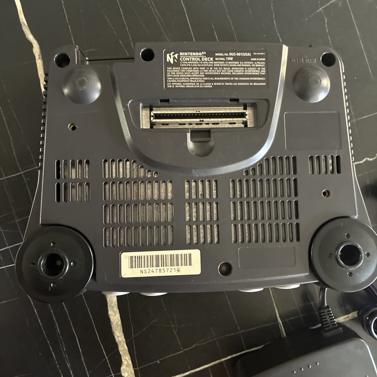 Nintendo 64 Comes With 1 Controller Purple, 1 Ac Conector And The Console!