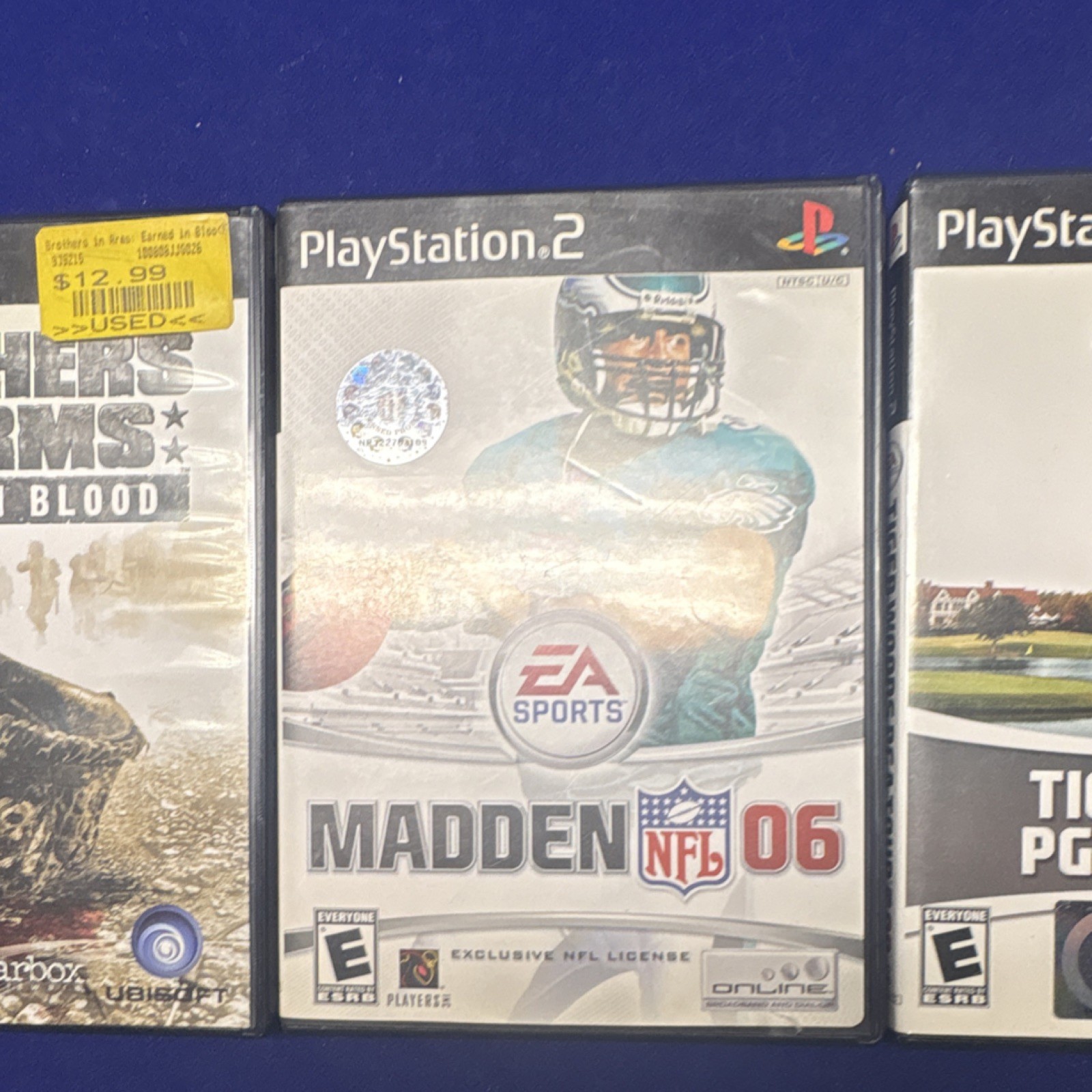 Sony PlayStation 2 Black Console Bundle, 2 Controllers, 3 Games, DVD Playback