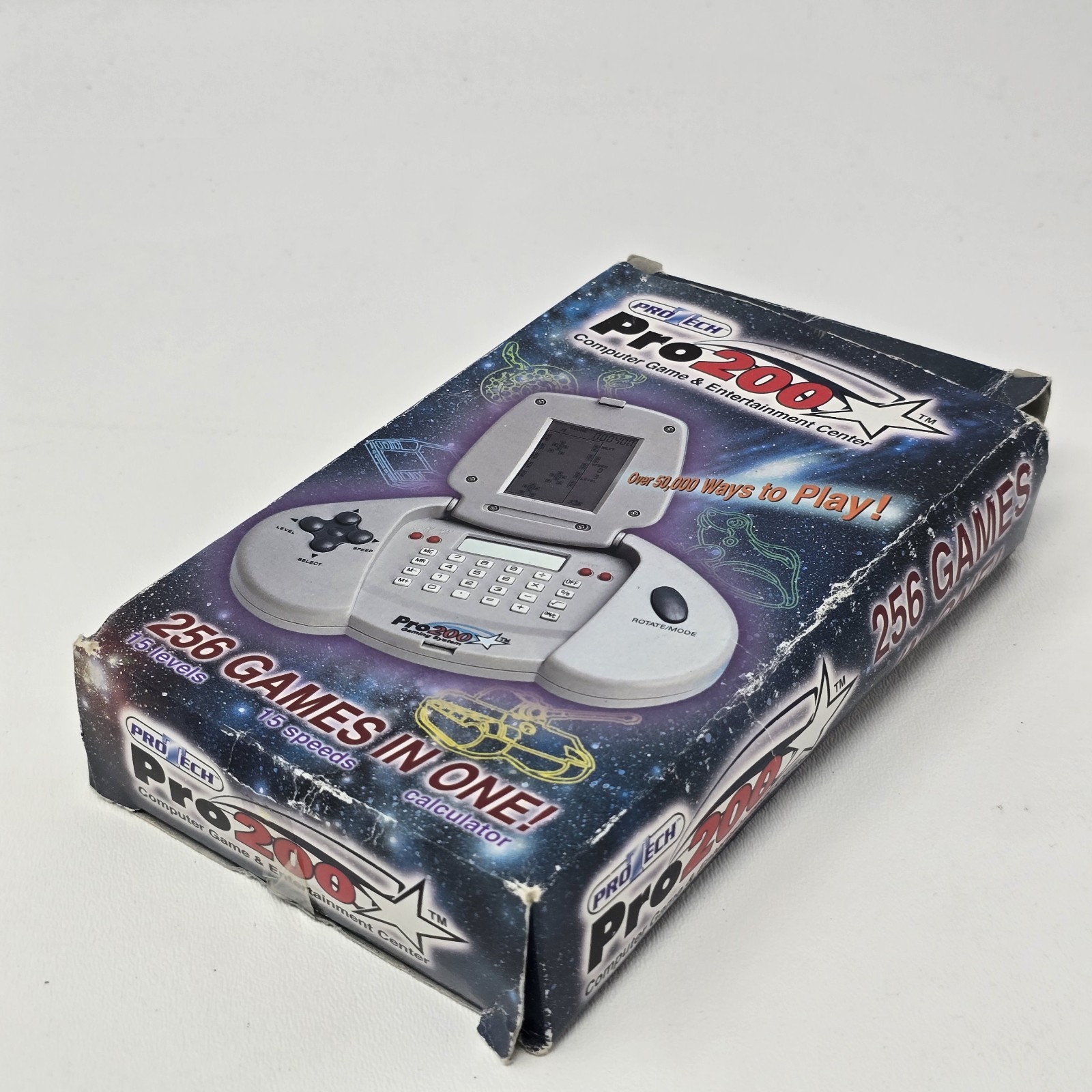Protech Pro 200 Gaming System Handheld 256 Games Calculator Box Manual 2000s