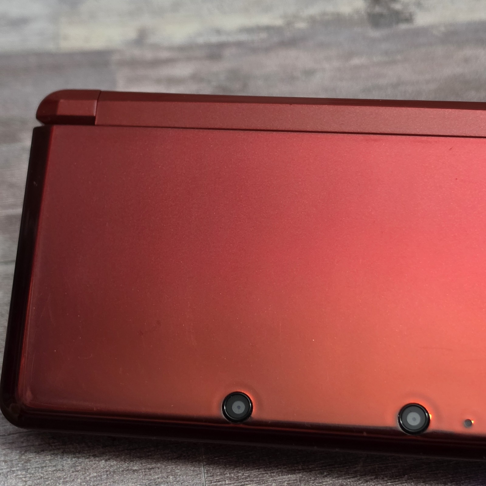 Nintendo 3DS Handheld System Flame Red CTR-001 USA with Games and Charger Bundle