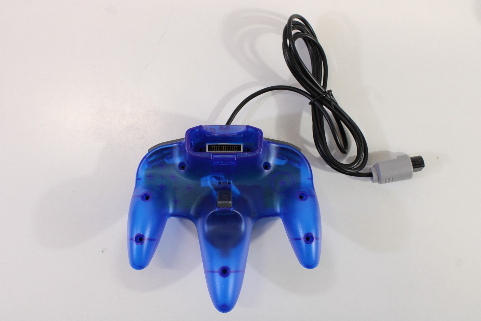 Nintendo 64 Clear Transparent Ice Blue Console Controller AC AV Bundle N64
