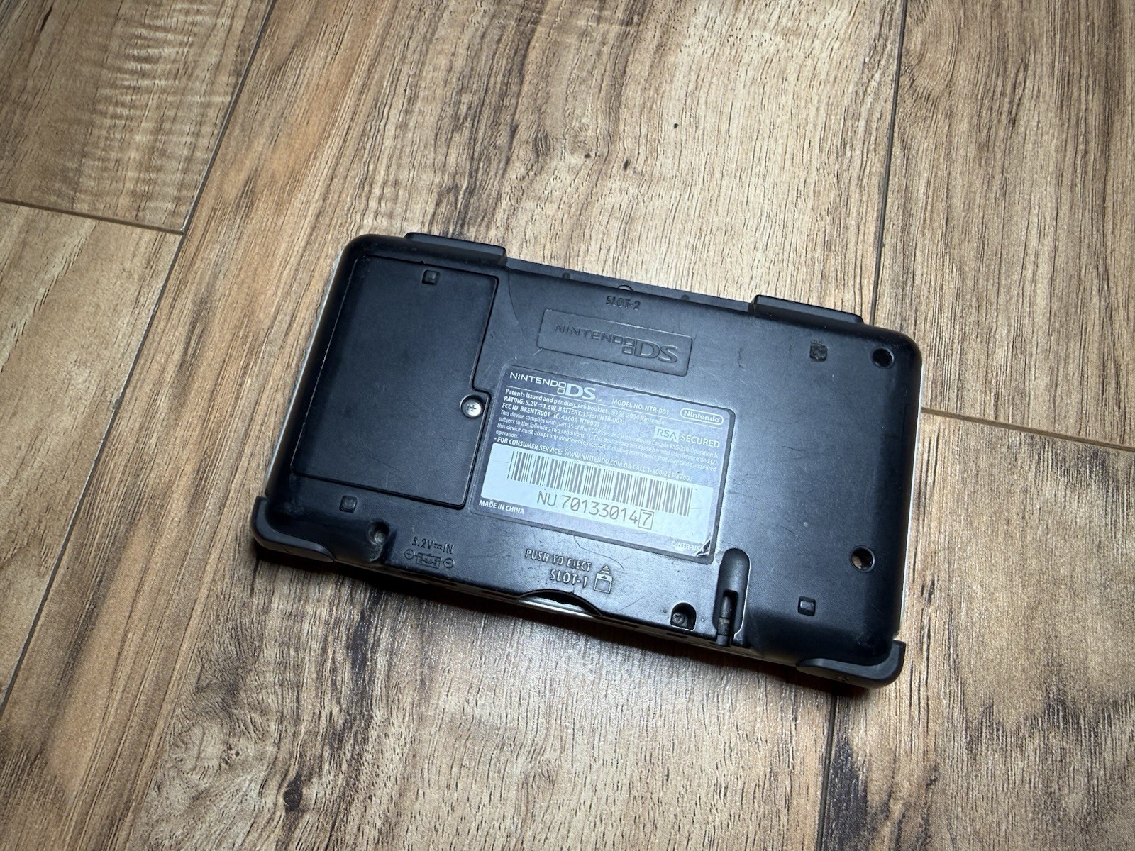 Nintendo DS Original (Titanium Silver, NTR-001) – FOR PARTS OR REPAIR – NO POWER