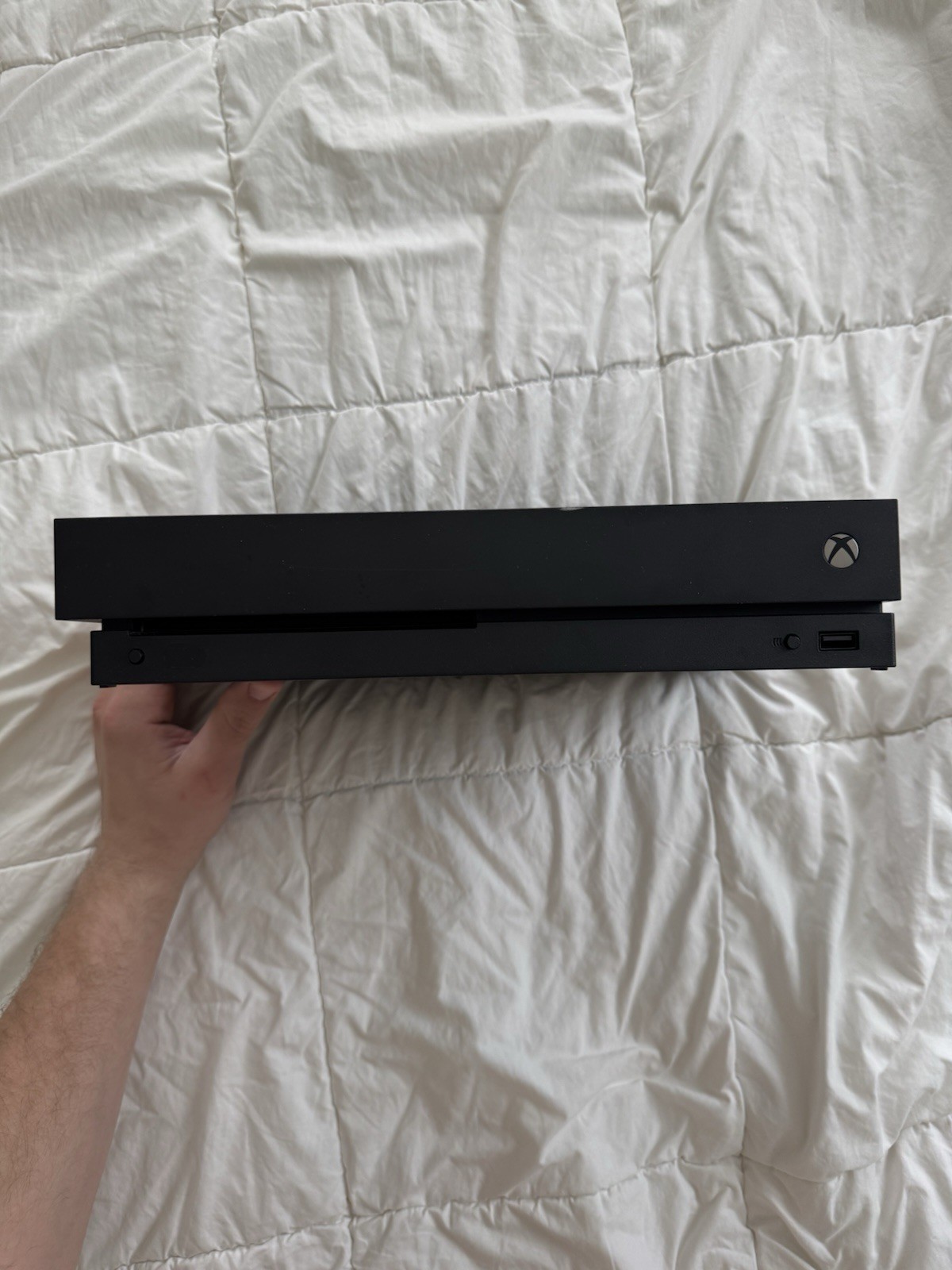Microsoft Xbox One x – 1TB – Power and HDMI Cord- 2 Controllers- 2 Games