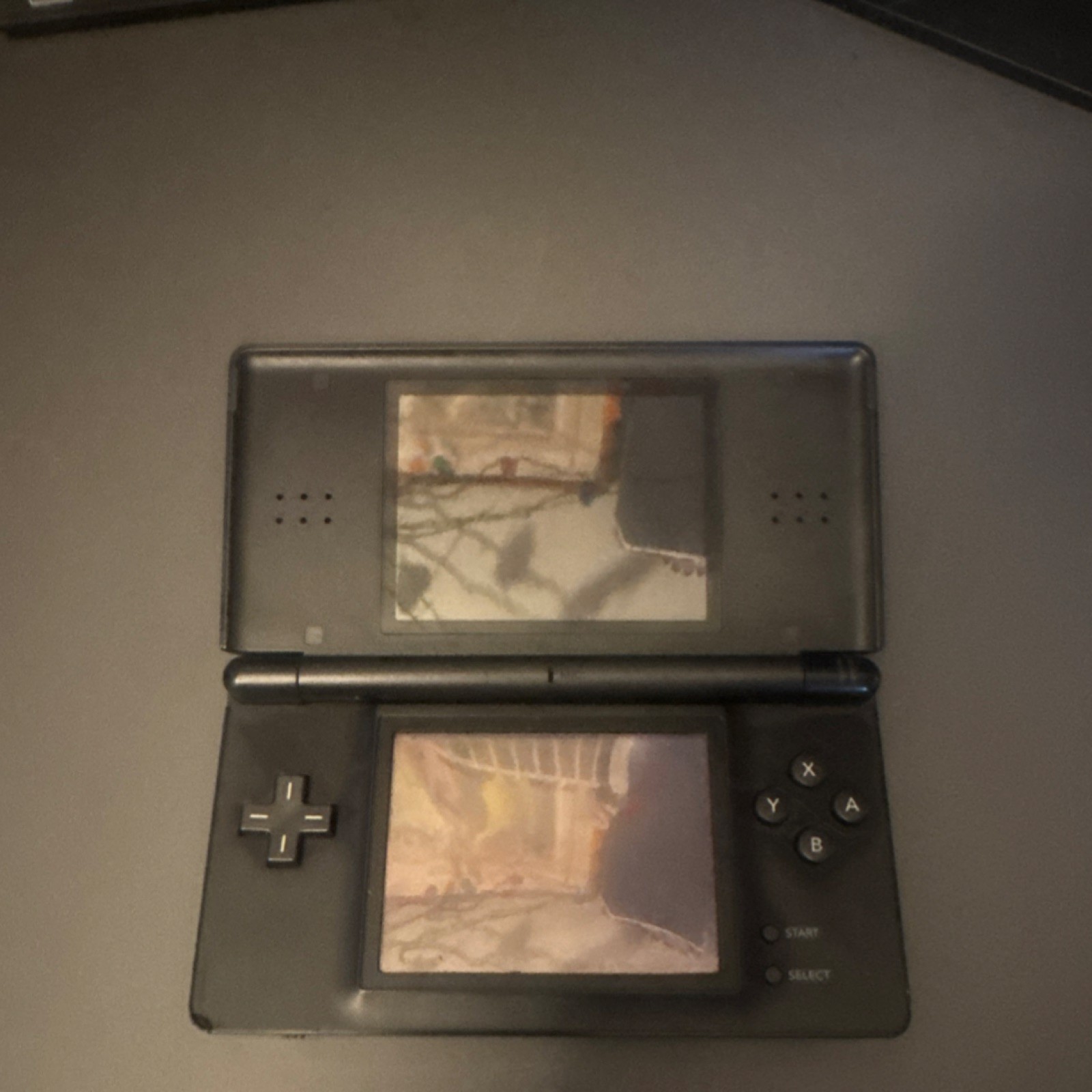 Nintendo DS Lite Black Dual Screen Handheld Console with Headphone Jack