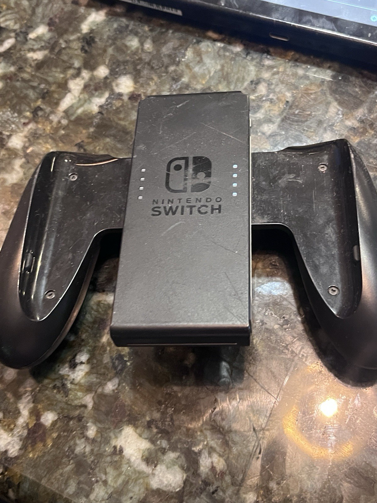 Nintendo Switch White Joy-Con Controller, Charger, With Three Mario Game Bundle