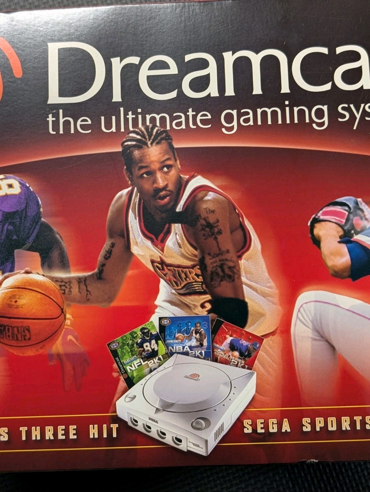 SEGA Dreamcast Console Rare Sports Bundle NFL NBA MLB 2k1 New Factory Sealed