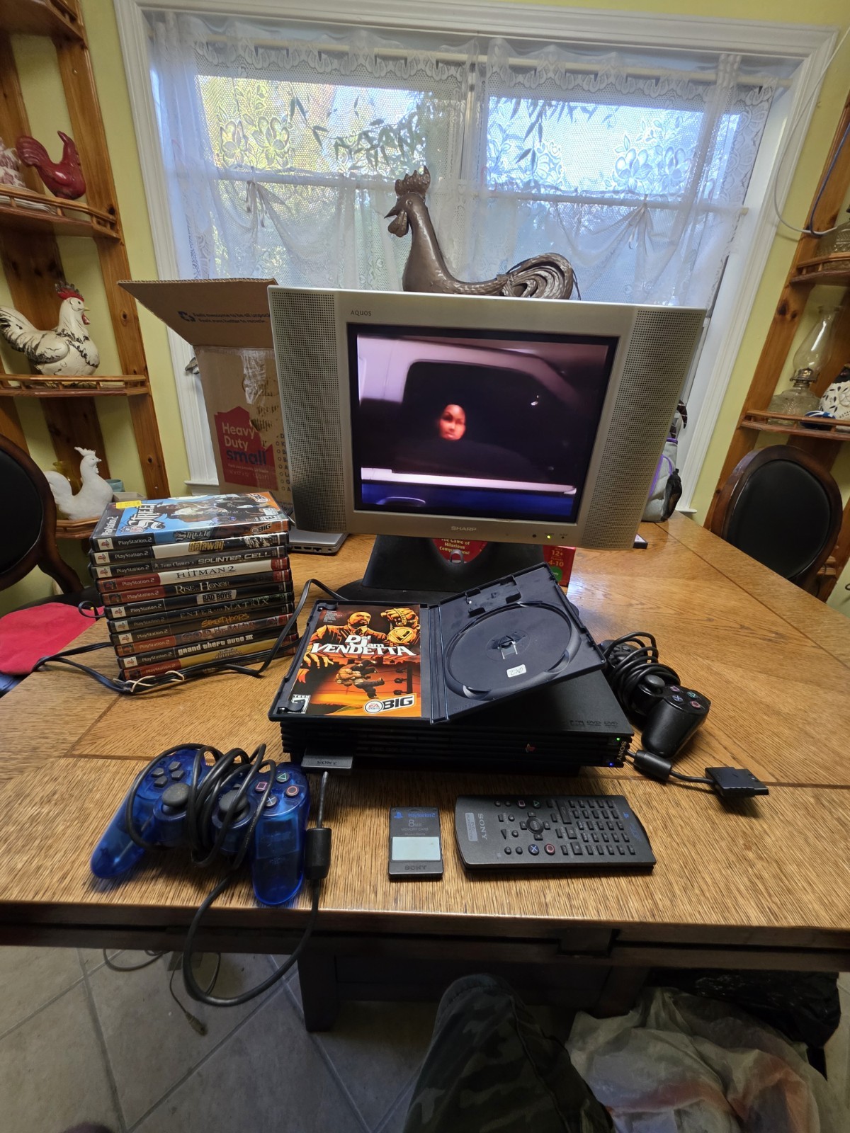 Sony PlayStation 2 SCPH-30001 BUNDLE 13 GAMES CIB W/ 2 CONTROLLERS MEMORY REMOTE