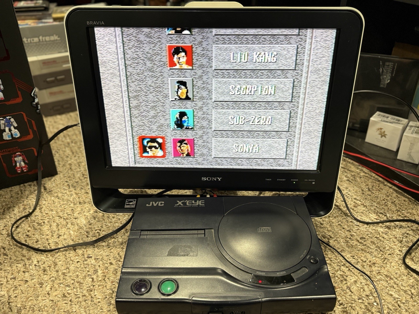 JVC X’Eye Sega Genesis Console Black with Controller and Cables, 1994