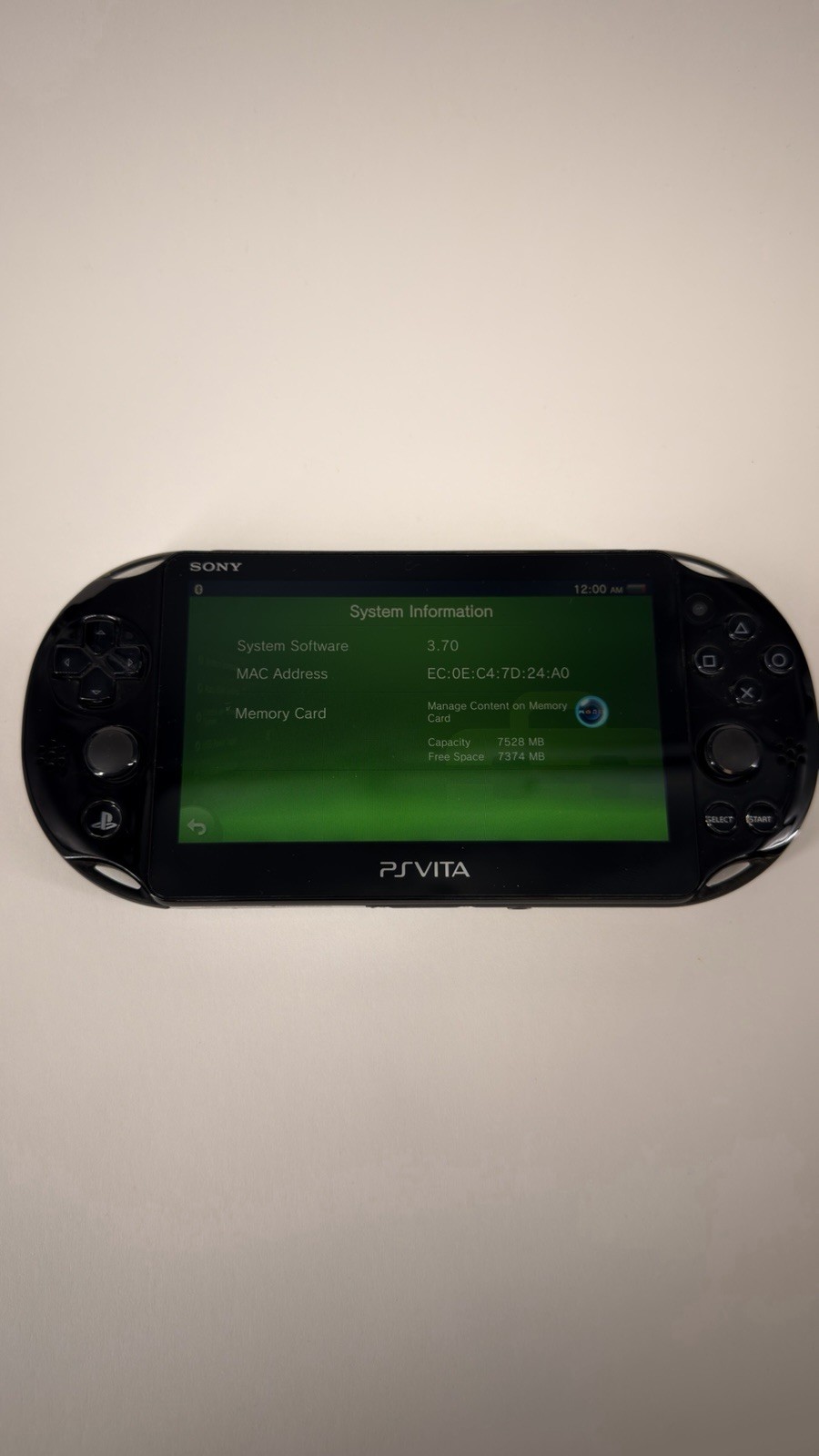 Sony PS Vita PCH-2001 Handheld Gaming Console Black Tested