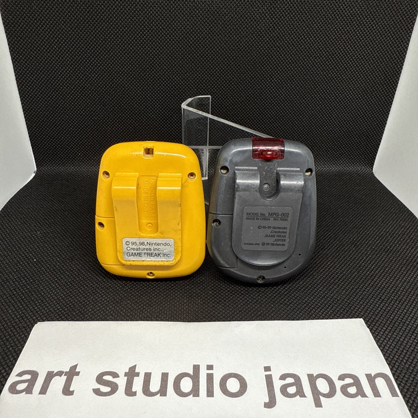 Pocket Pikachu Color Yellow ＆ Clear 2 set Pedometer Pokemon Used Tested Japan