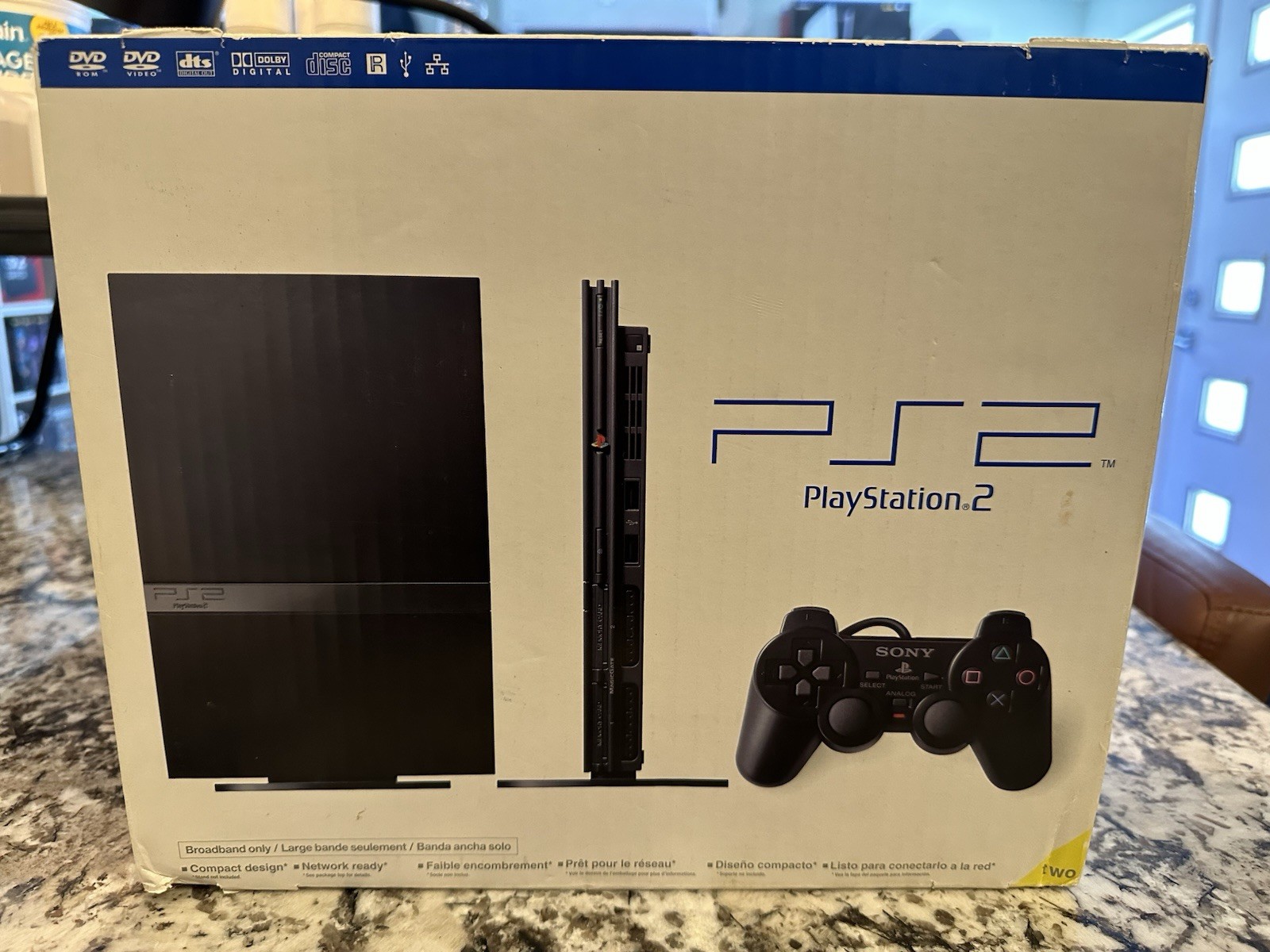 Sony PlayStation 2 Slim PS2 Console SCPH-70001 Black NTSC-U/C DVD Playback