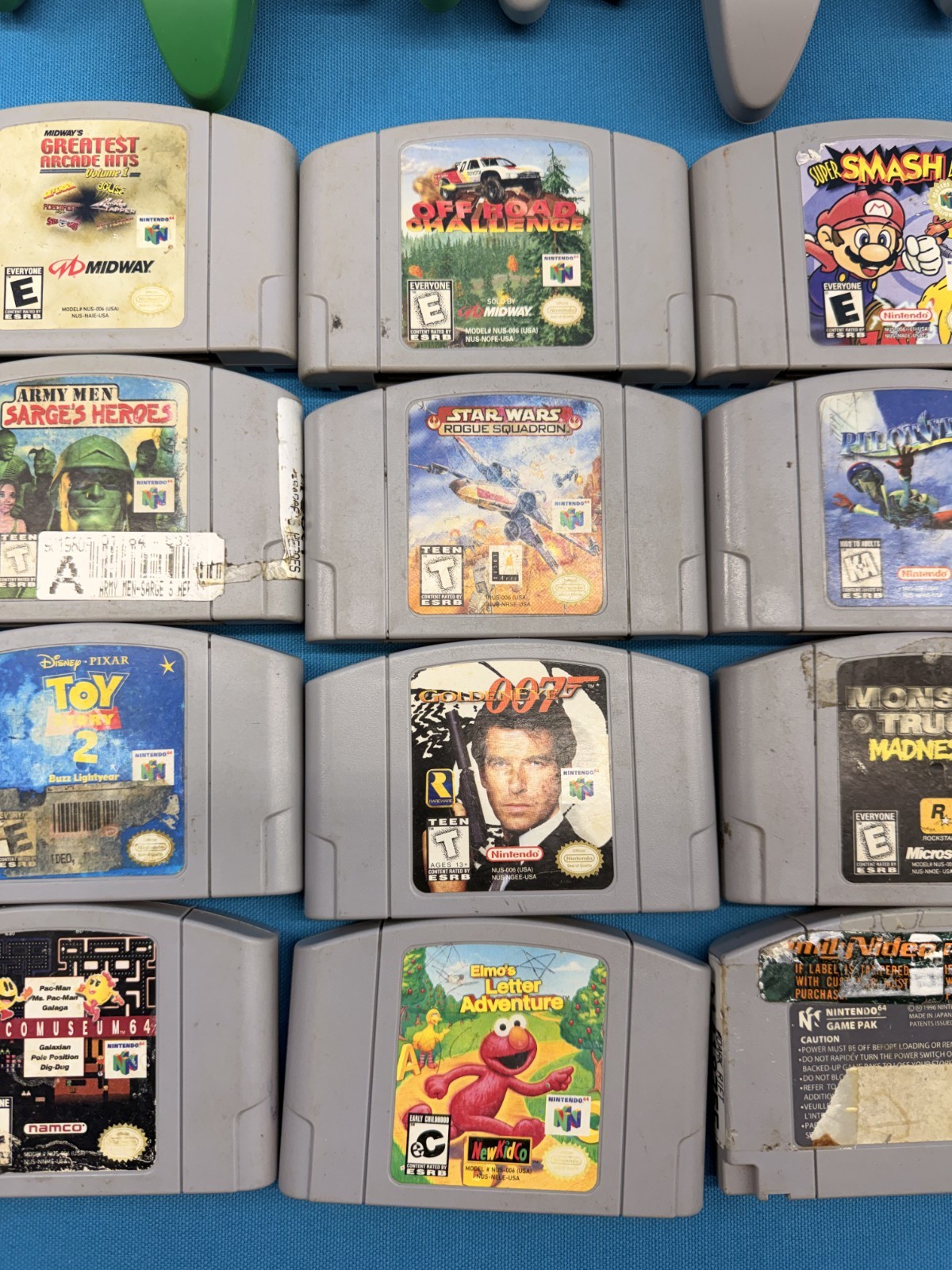 Nintendo 64 N64 System Console – Controllers – 13x Game Bundle Lot Super Smash