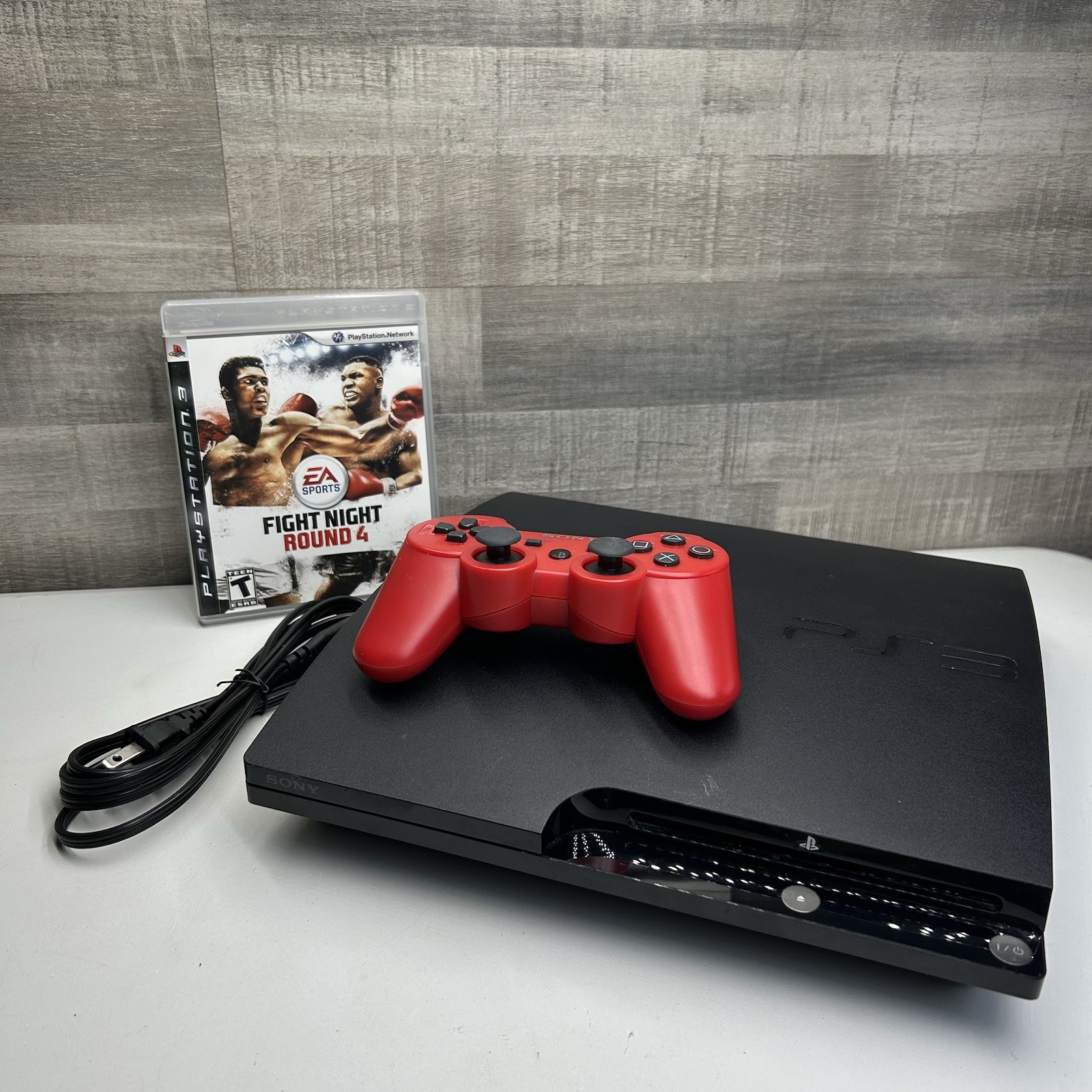 Sony PlayStation 3 PS3 Slim 120GB CECH-2101A Black Console Controller