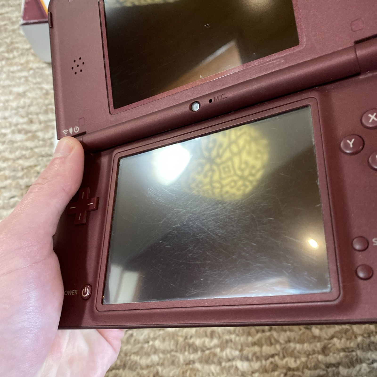 Nintendo DSi XL Burgundy Complete In Box CIB, ! Stylus, Manual!