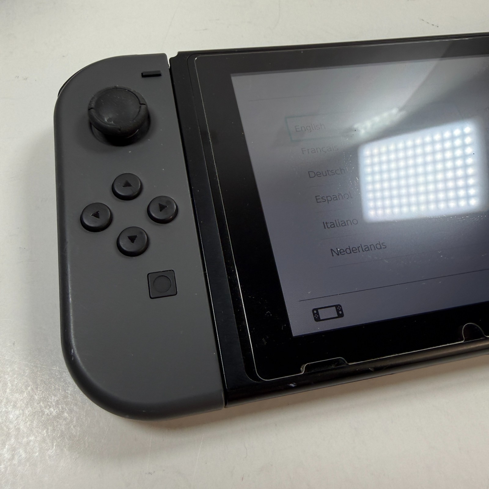 Nintendo Switch Console HAC-001(-01) Gray Black Joycons Charger Tested Working
