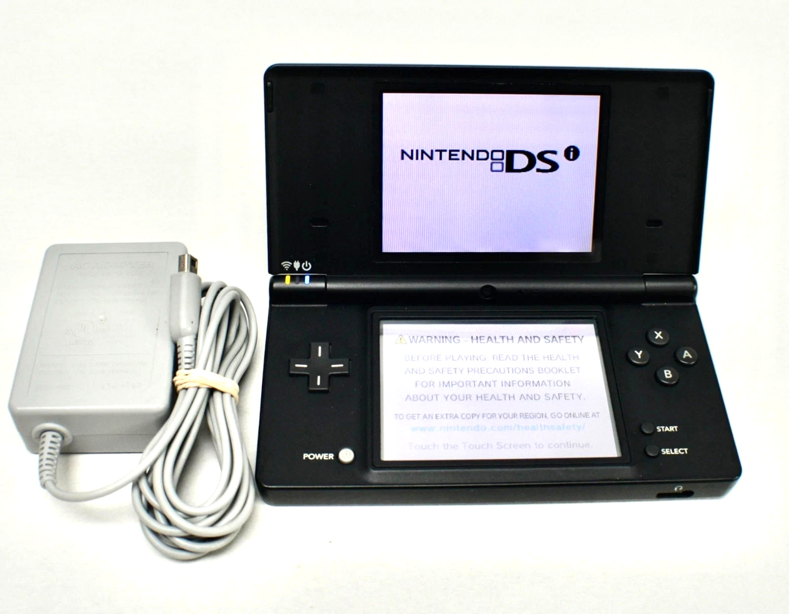 Nintendo DSi Console Black Handheld System + Mario + Charger + New Battery