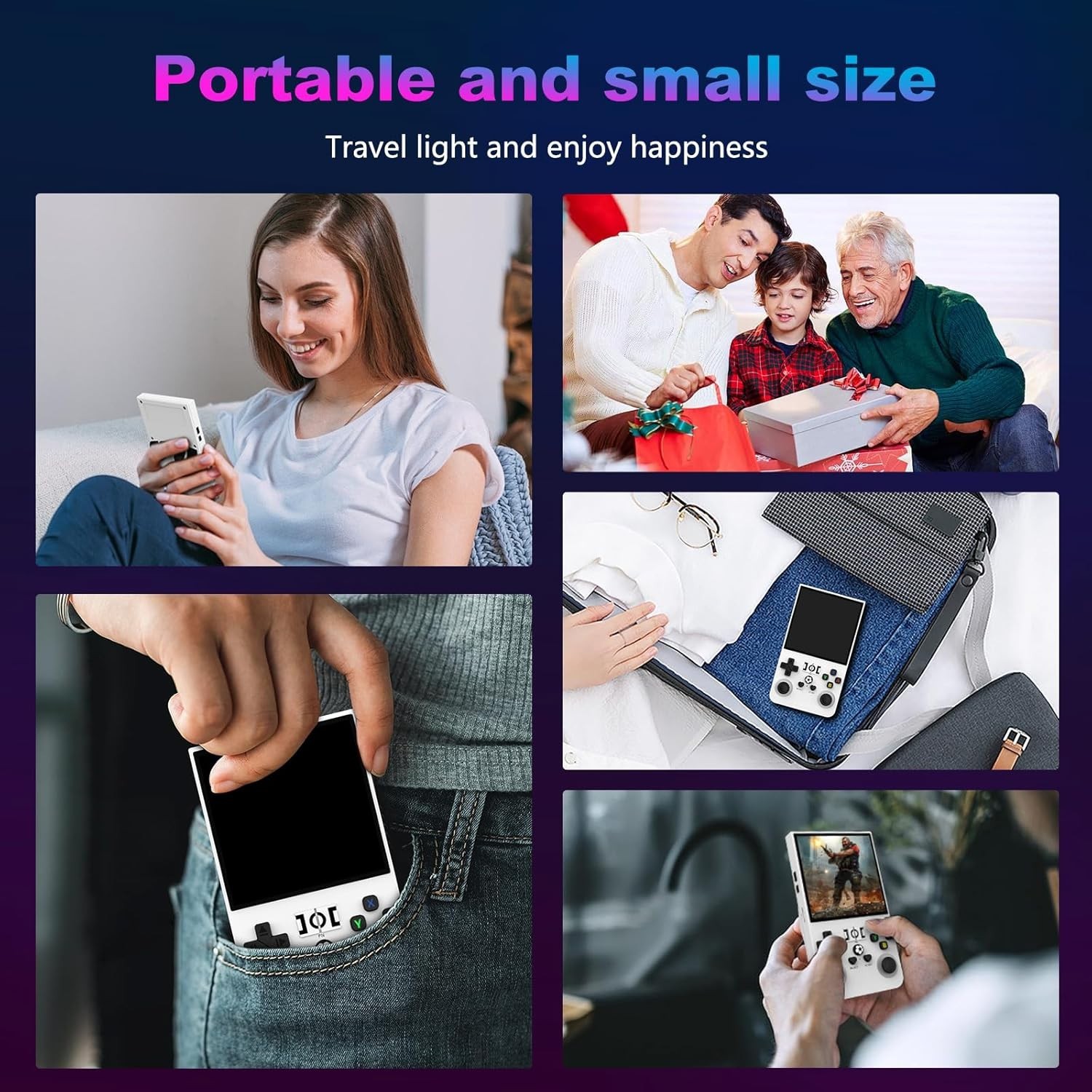 Handheld 64GB Retro Gaming Console with 18,000+ Classics and 4000mAh Battery