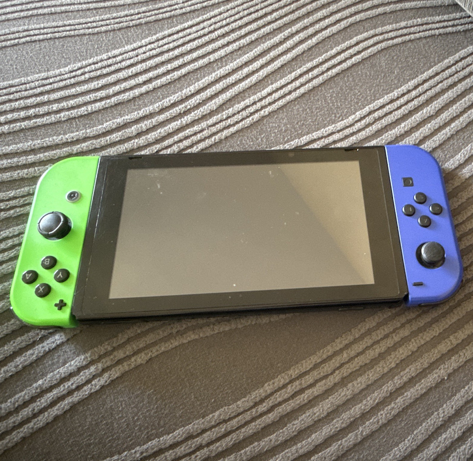 Nintendo Switch Console w/ Green & Blue Joy-Con, Black, with Case and Dock
