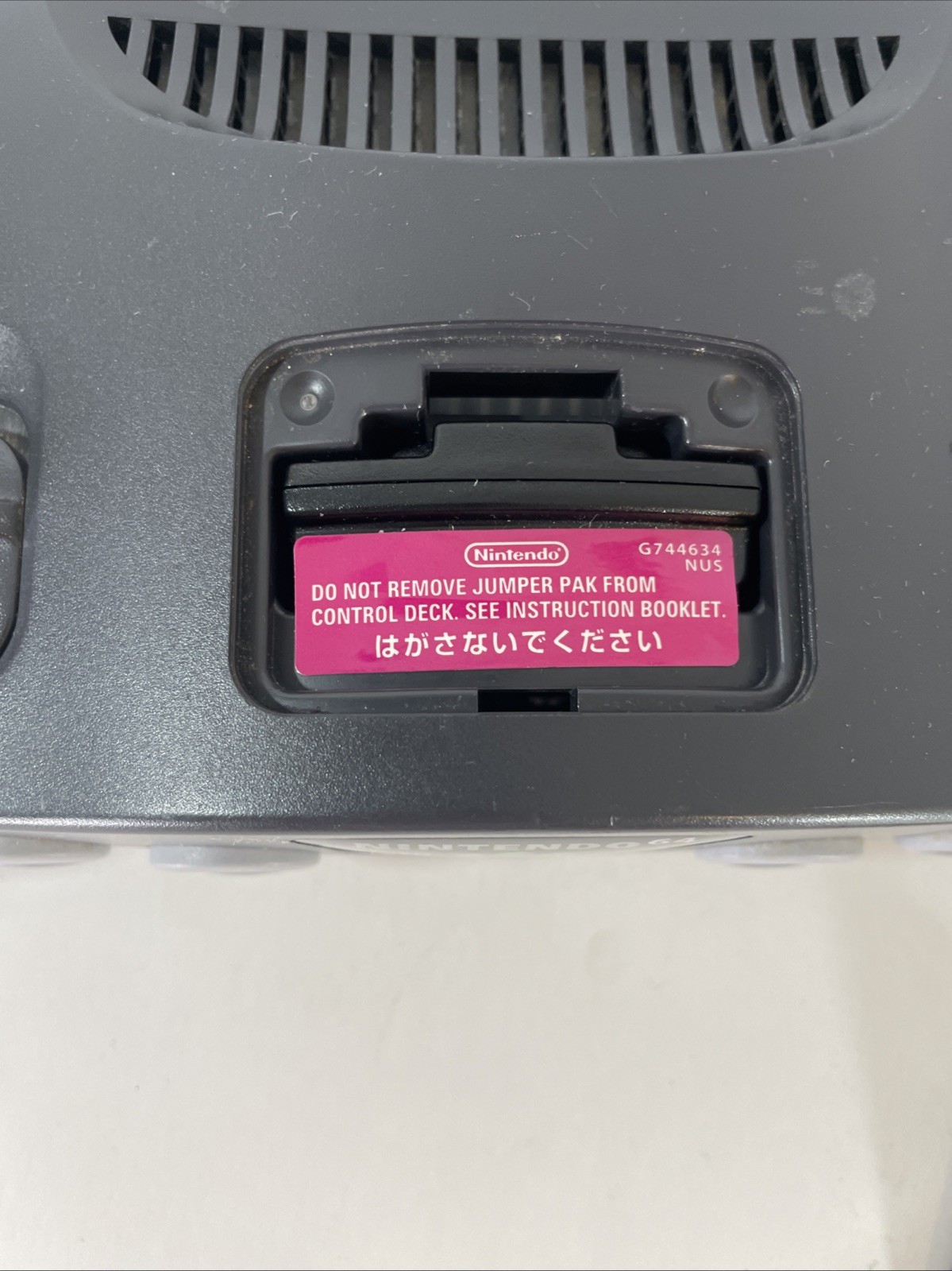 Nintendo 64 N64 Console Charcoal Gray OEM Power Supply AV Cables Tested Cleaned