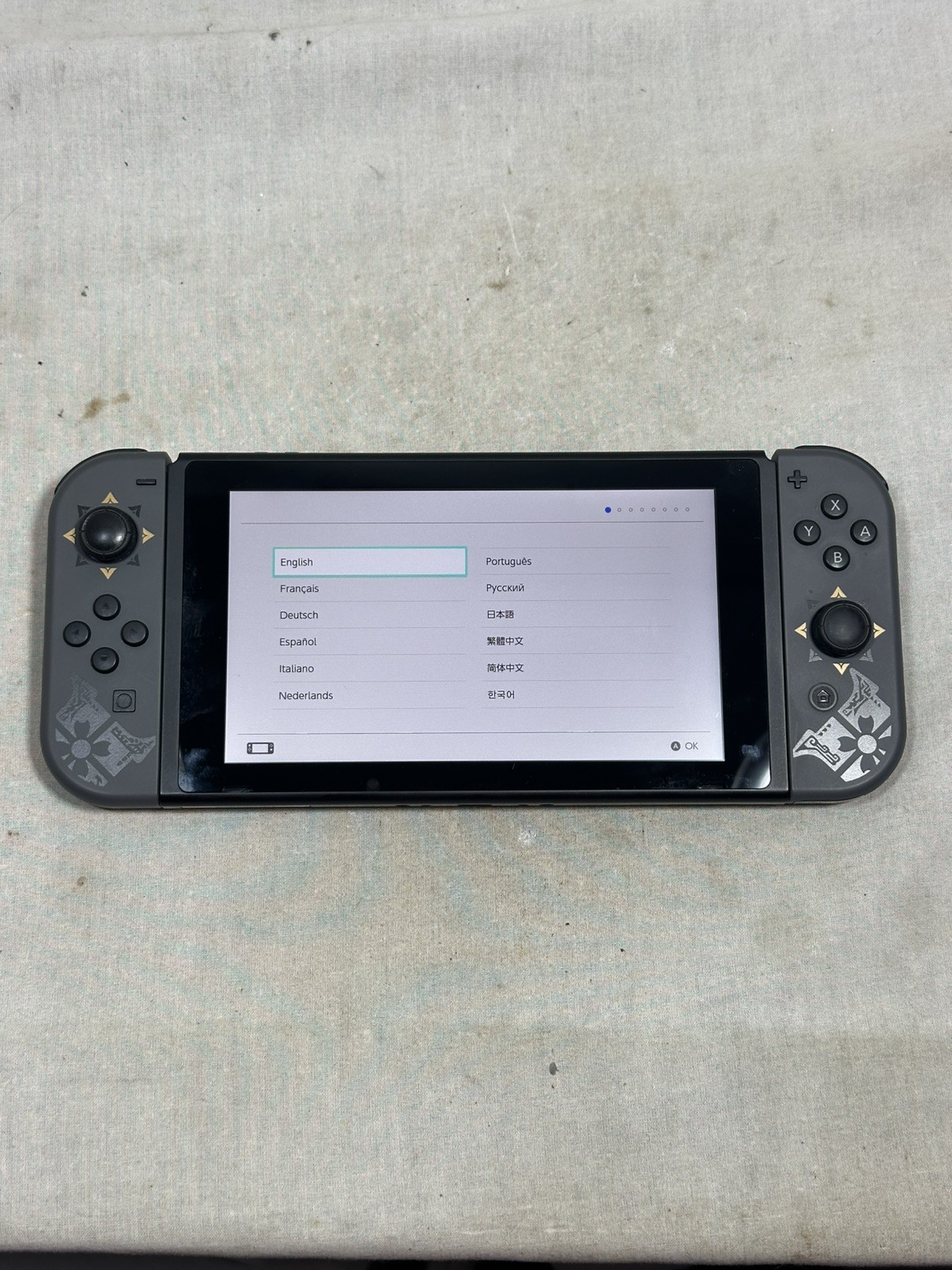 Nintendo Switch HAC-001 Monster Hunter Rise Console System Bundle Tested & Reset
