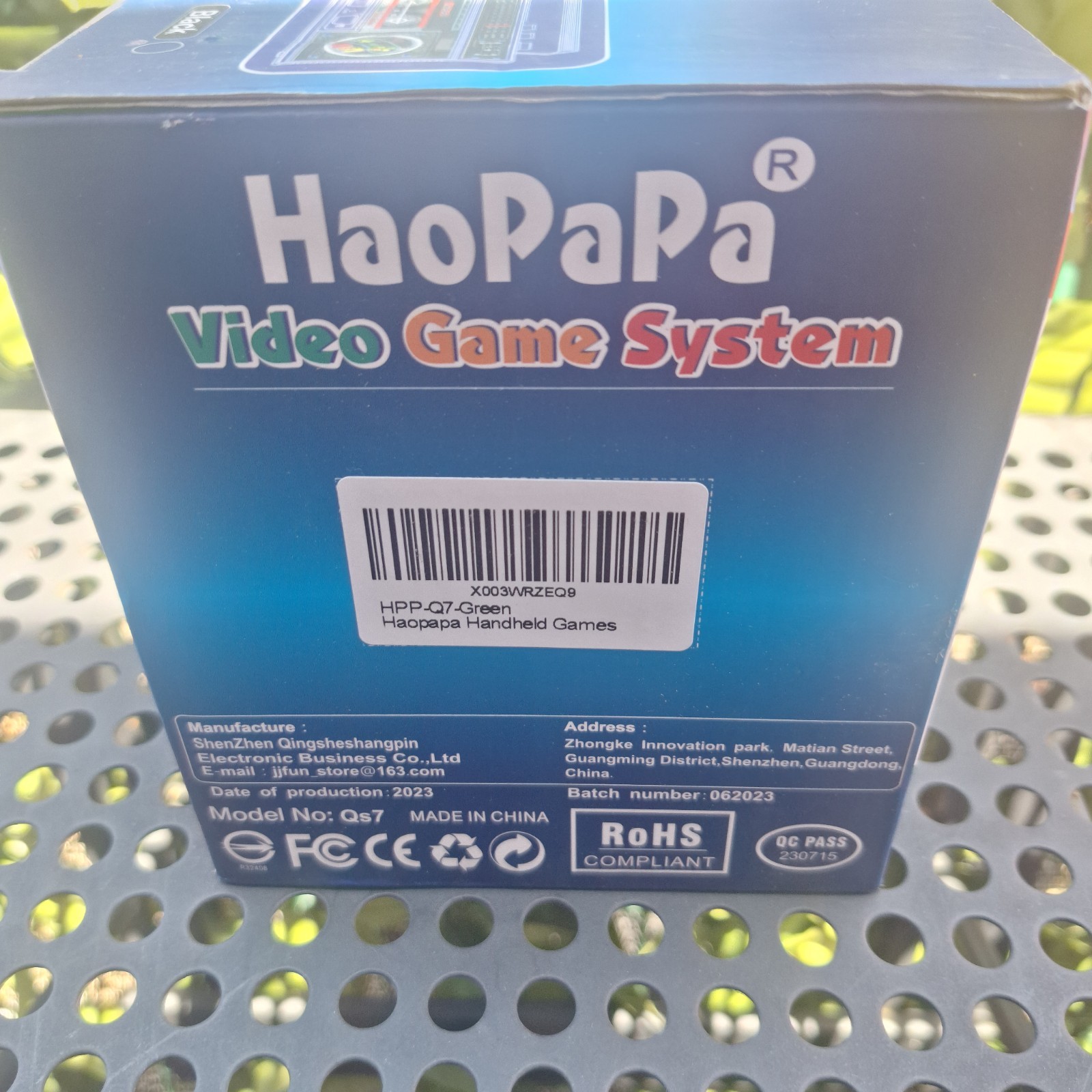 HaoPapa QS7 Video Game System SILVER Boombox 365 Classic Games ~ NEW in Box