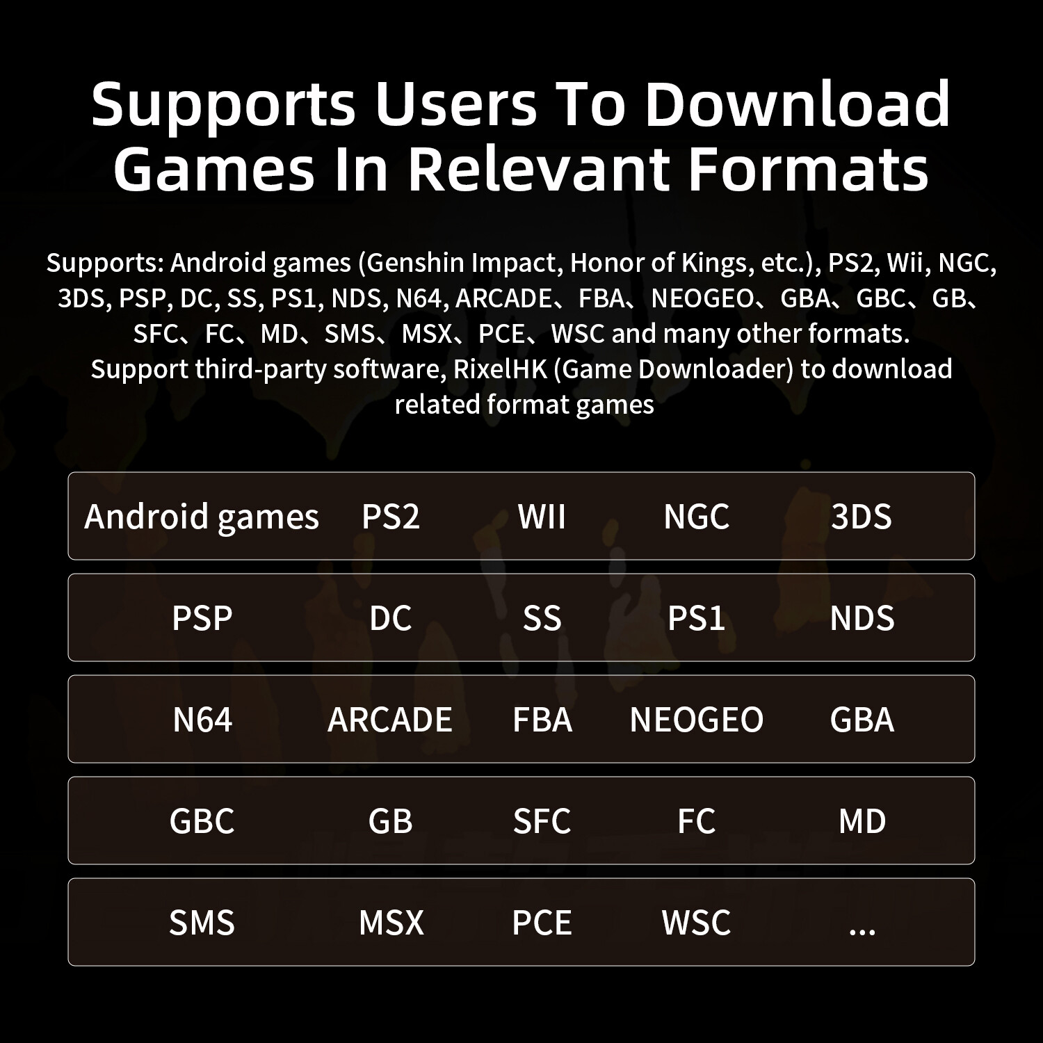 RG Slide Android13 Handheld Game Console 4.7″ LTPS In-Cell Screen Gifts