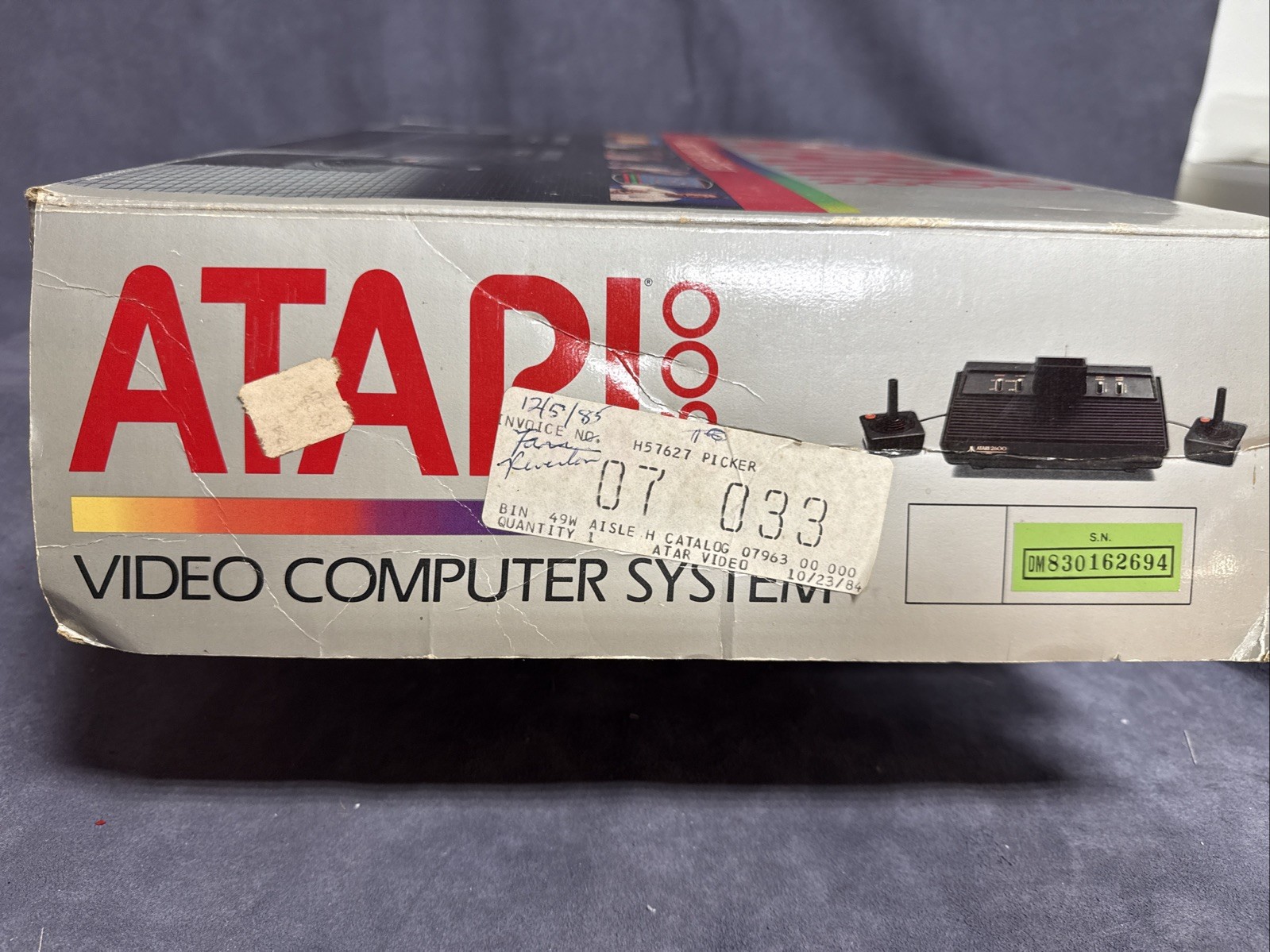 VINTAGE Atari 2600 Cx2600 model in box Untested Missing Joy Sticks Read descript