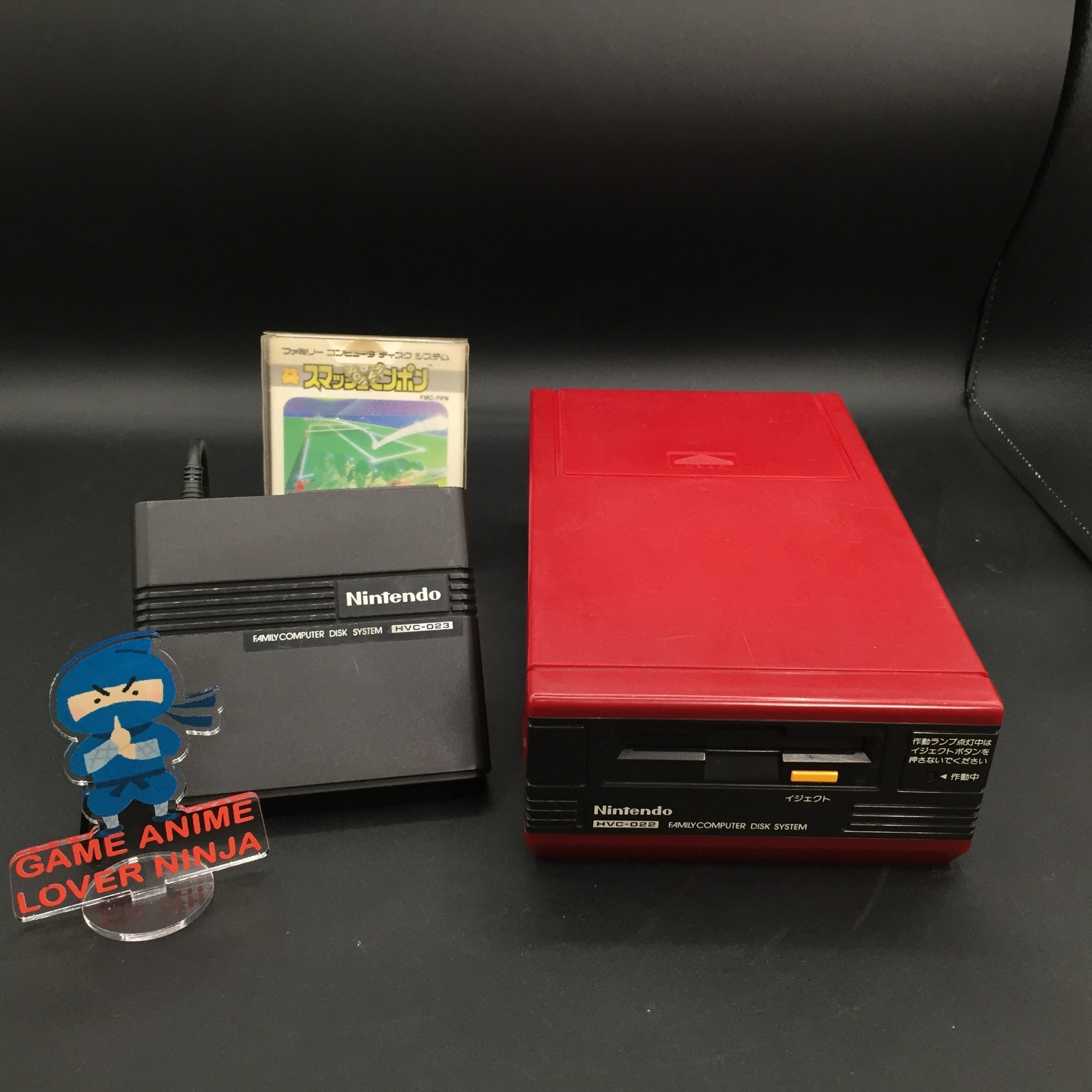 Nintendo Famicom Disk System Console New Belt RAM Adapter set Japan Tested