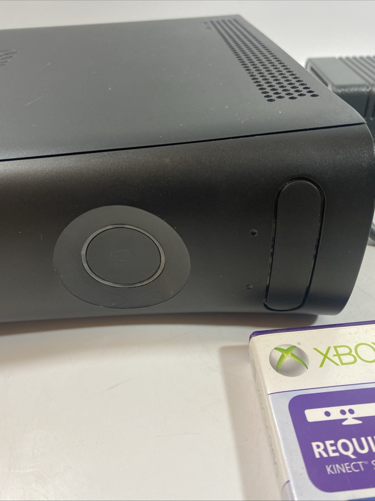 Microsoft Xbox 360 Black Console w/ Power Cable & 120GB HDD – Tested & Works