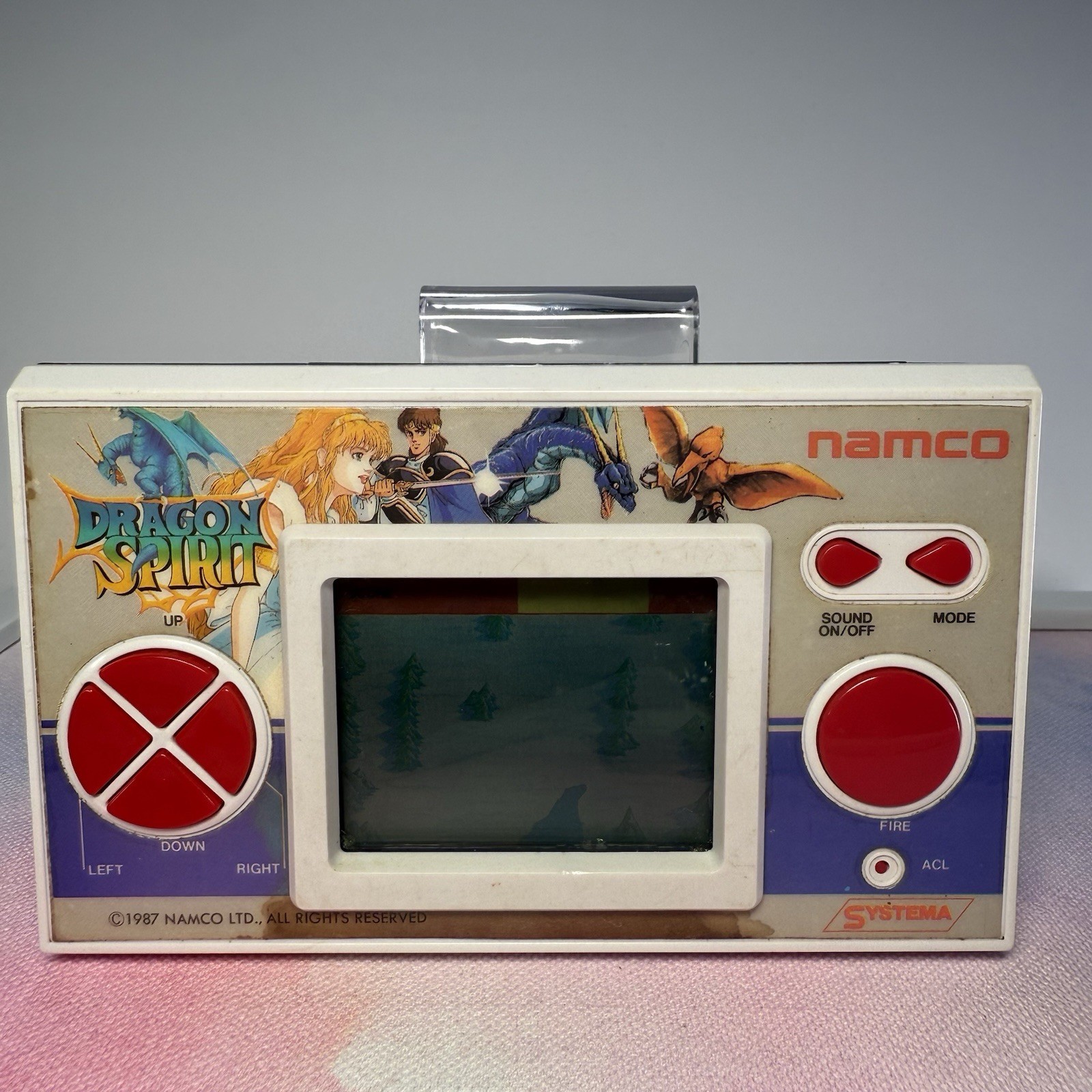 Dragon Spirit Handheld Electronic Game Console 1987! Rare Working Original