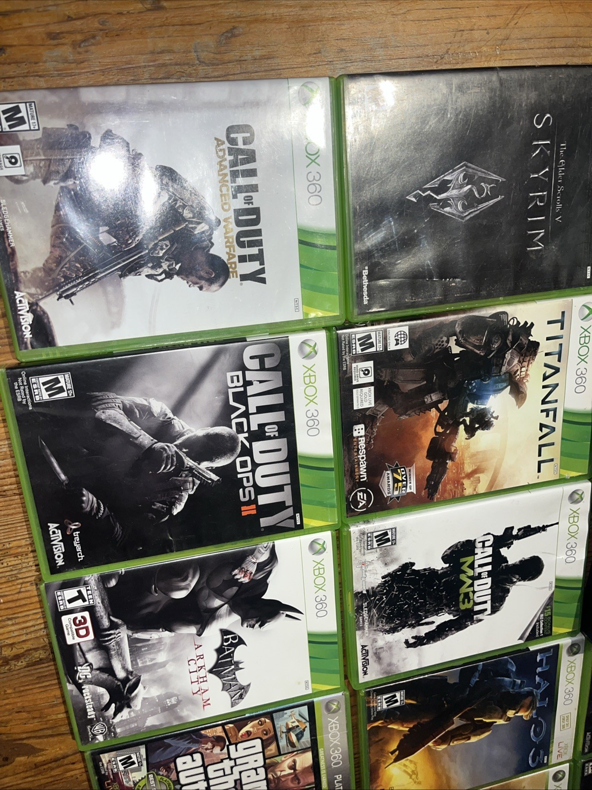 Microsoft Xbox 360 S Slim Black 250GB Replacement Console W/ Games Lot Bundle