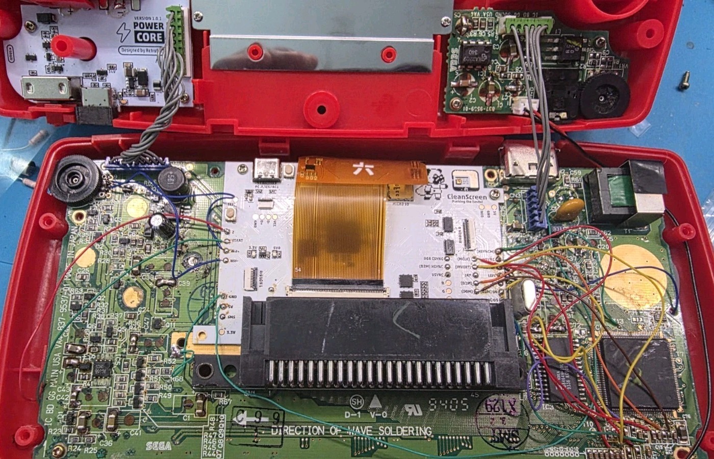 Sega Game Gear Va4 Cleanscreen V4 Usb C Fully Recapped