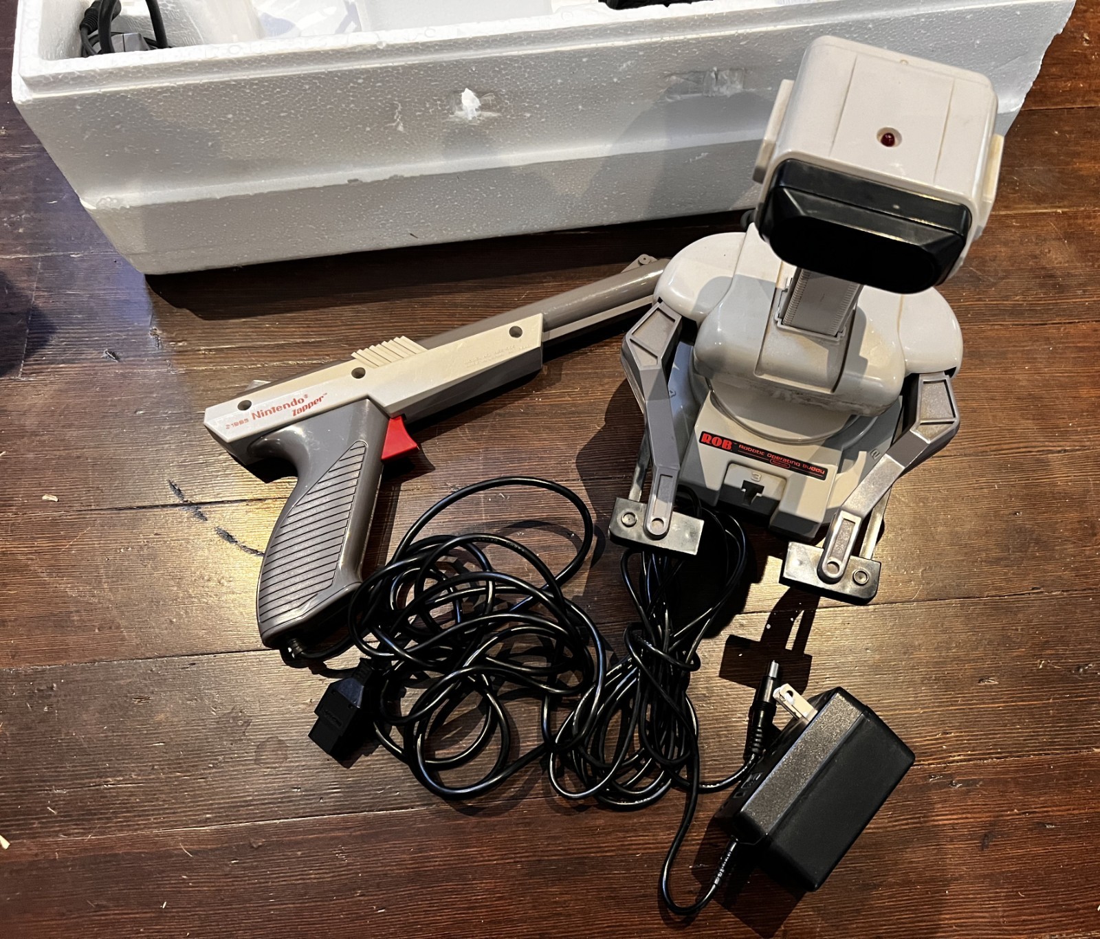 🎮In Box Nintendo NES DELUXE Set Console ROB Robot Duck Hunt Zapper 80’s⭐