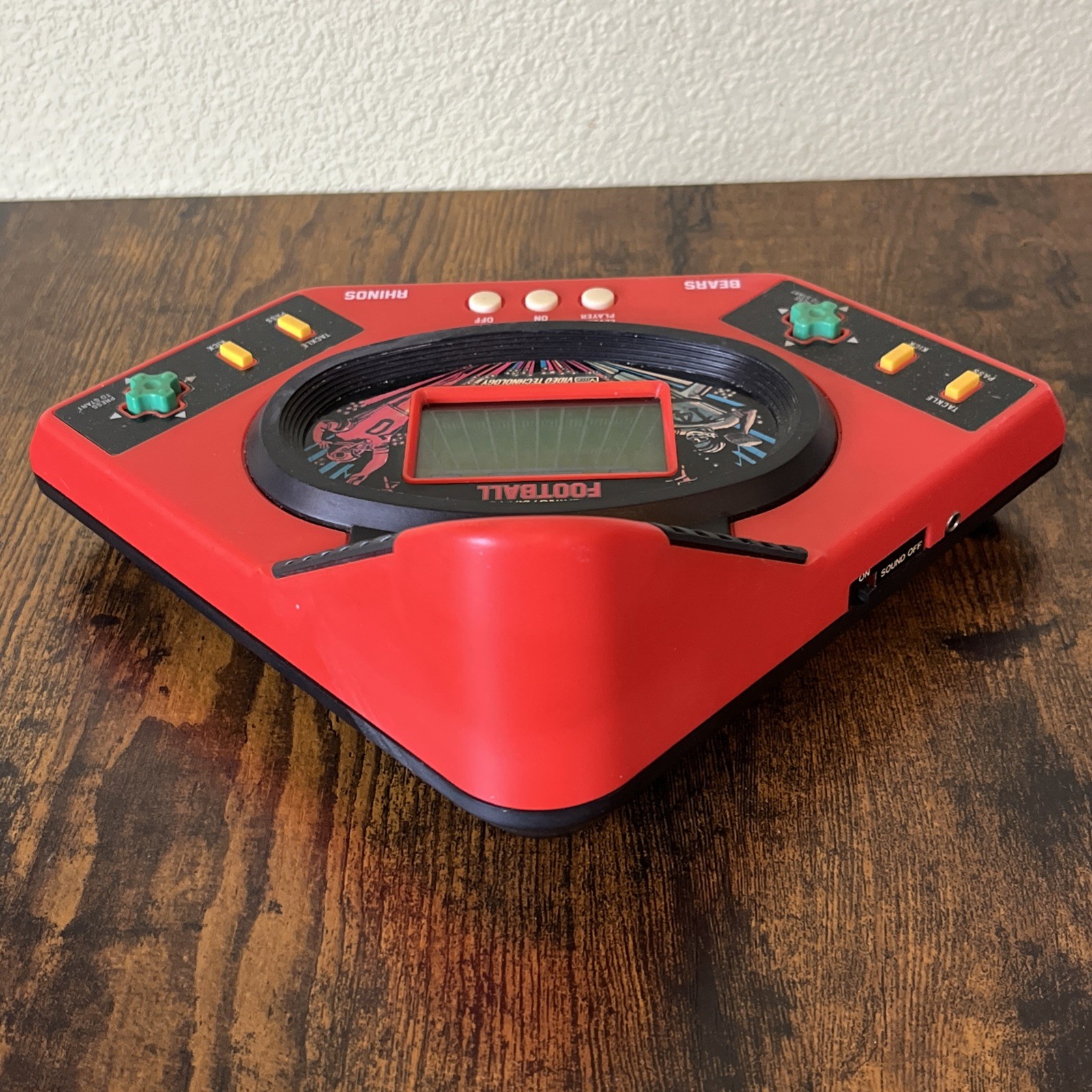 Vintage 1987 VTech Electronic Talking Football Handheld Game Tested Working