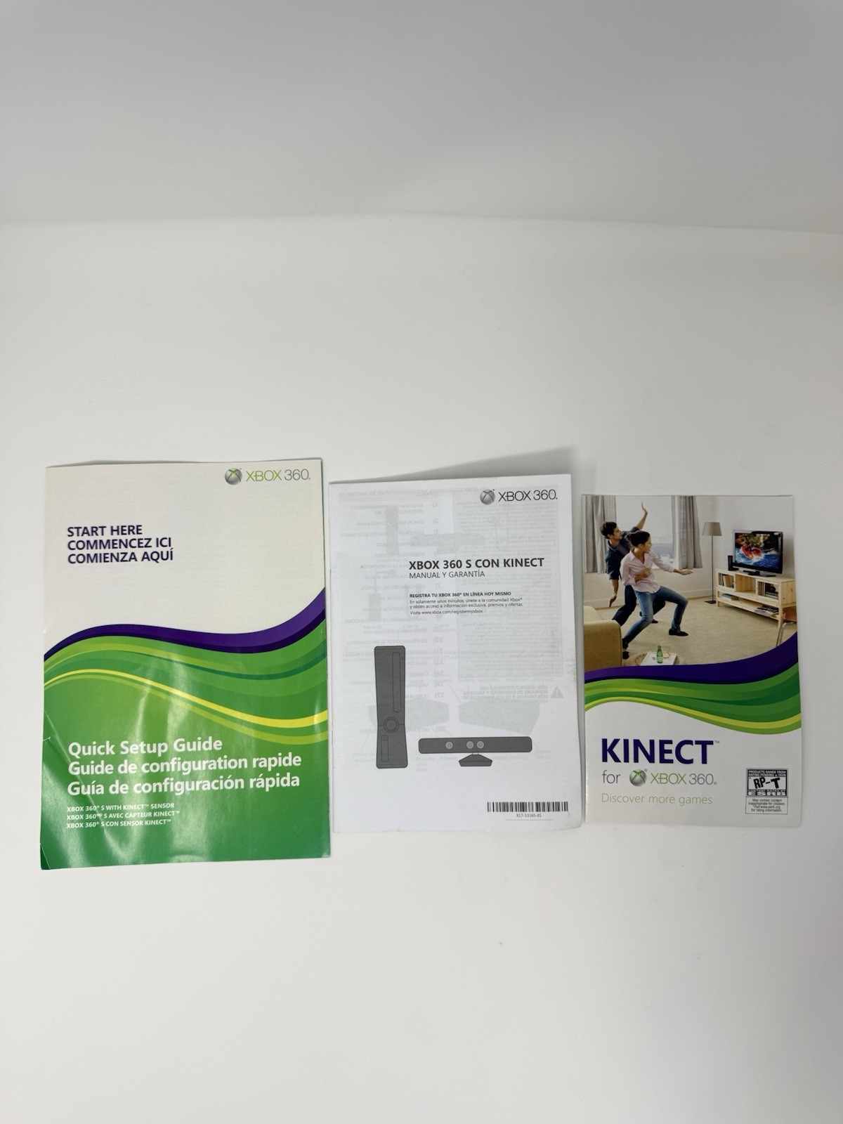 Microsoft Xbox 360 S 4GB Console Kinect Controller Box Tested