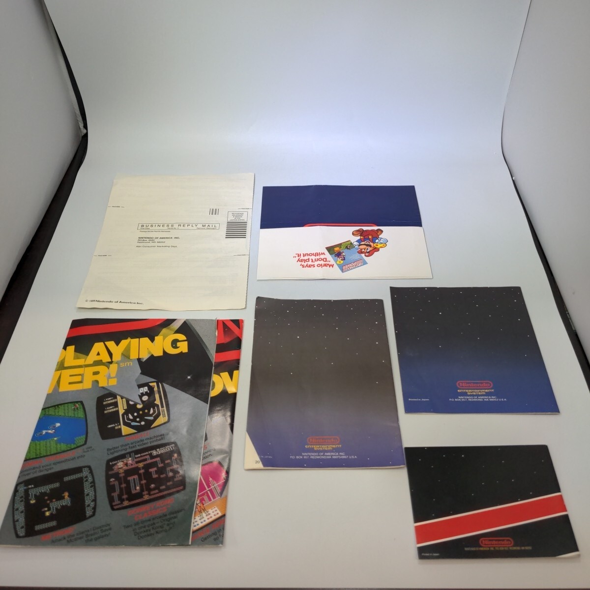 1988 Nintendo Entertainment System NES Action Set w/ Box Console Gray Zapper CIB