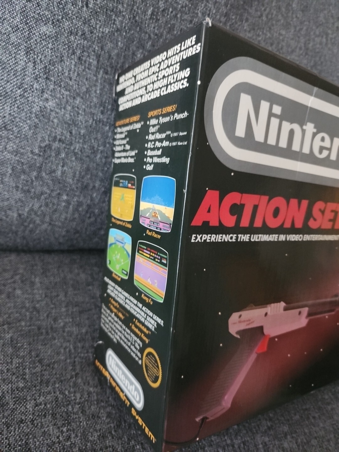 Nintendo NES Action Set Video Game System With BOX INSERTS Styrofoam Authentic