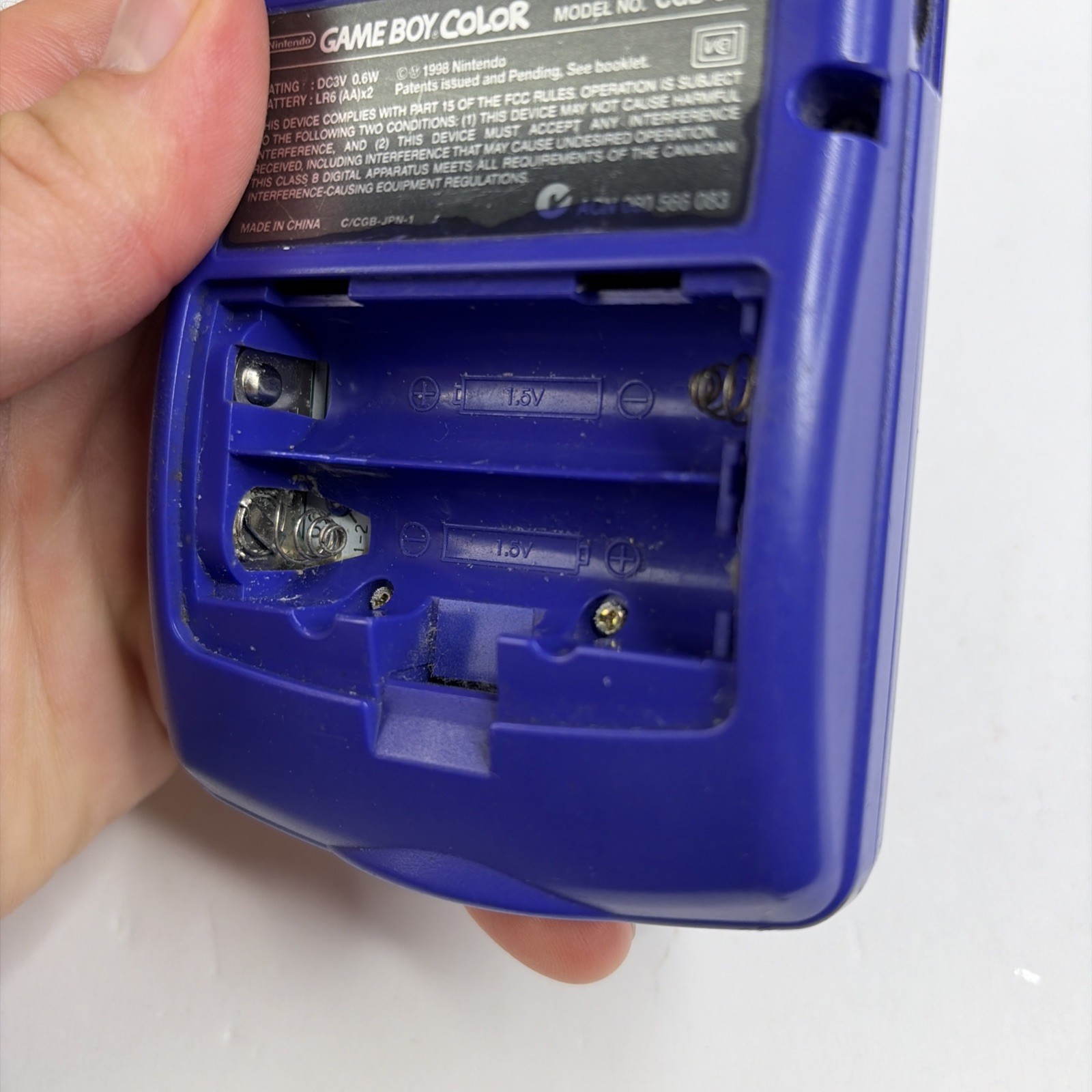 Nintendo Gameboy Boy Color Grape Purple Console Parts Repair! CGB-001 OEM