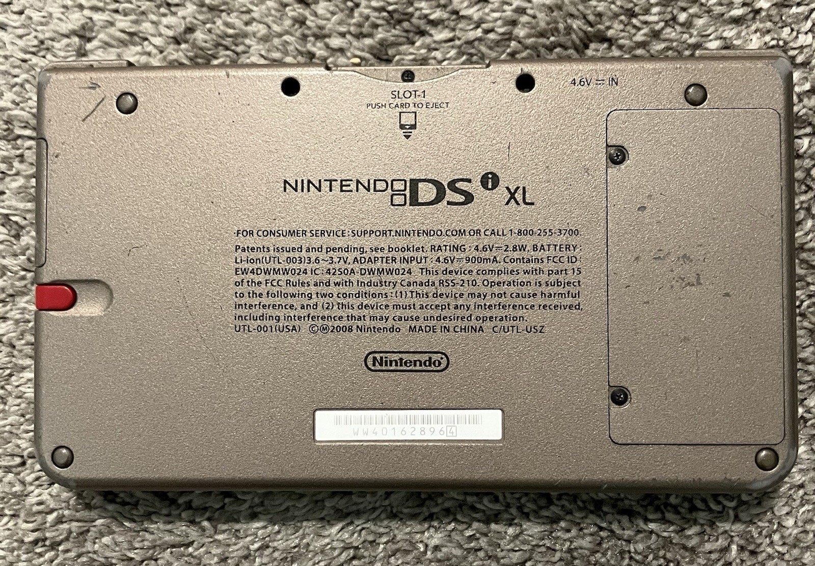 Nintendo DSi XL Gray / Dark Silver Handheld System – Model UTL-001 Next Day Ship