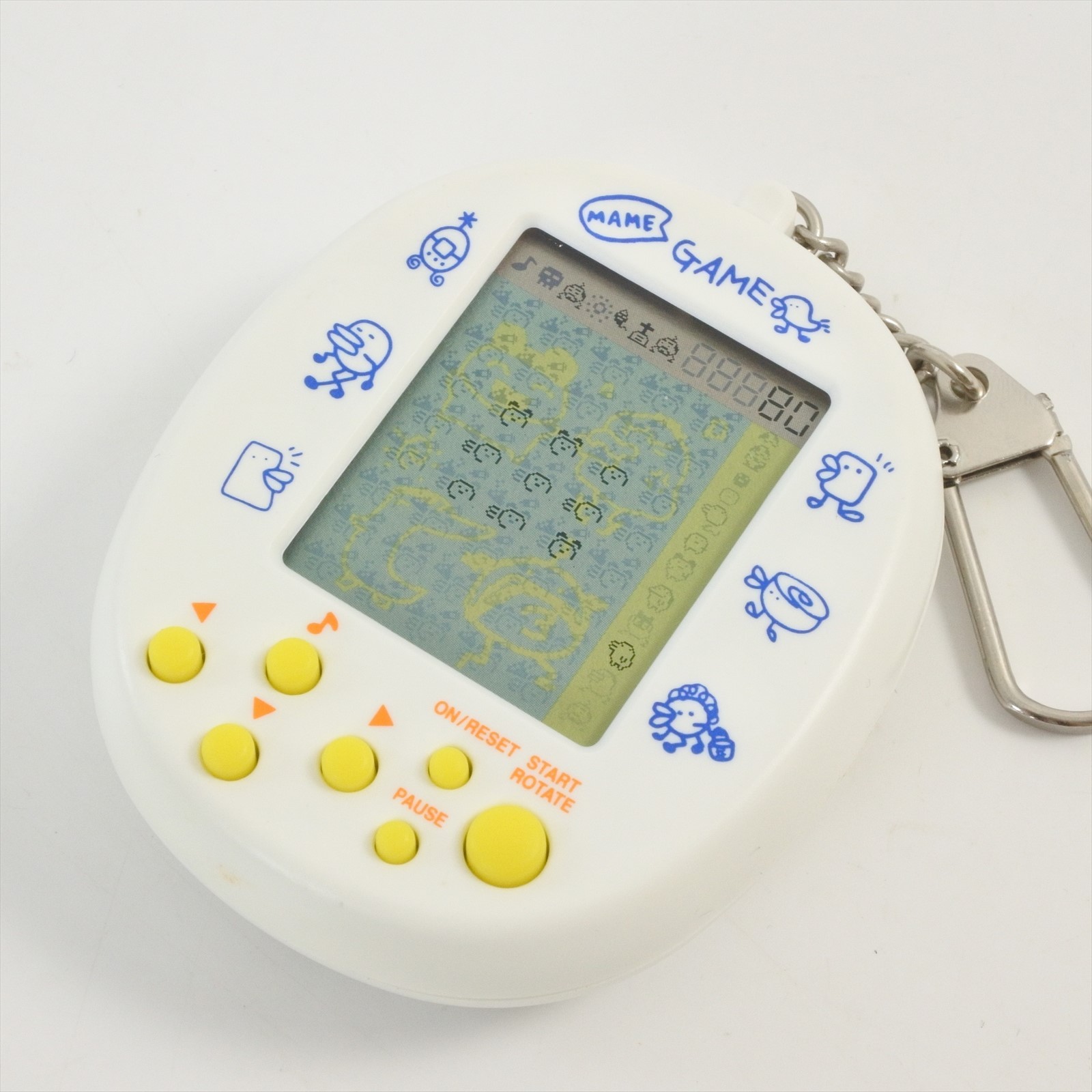 Puzzle MAME GAME DE HAKKEN TAMAGOTCH White Handheld Console Boxed Bandai 0807