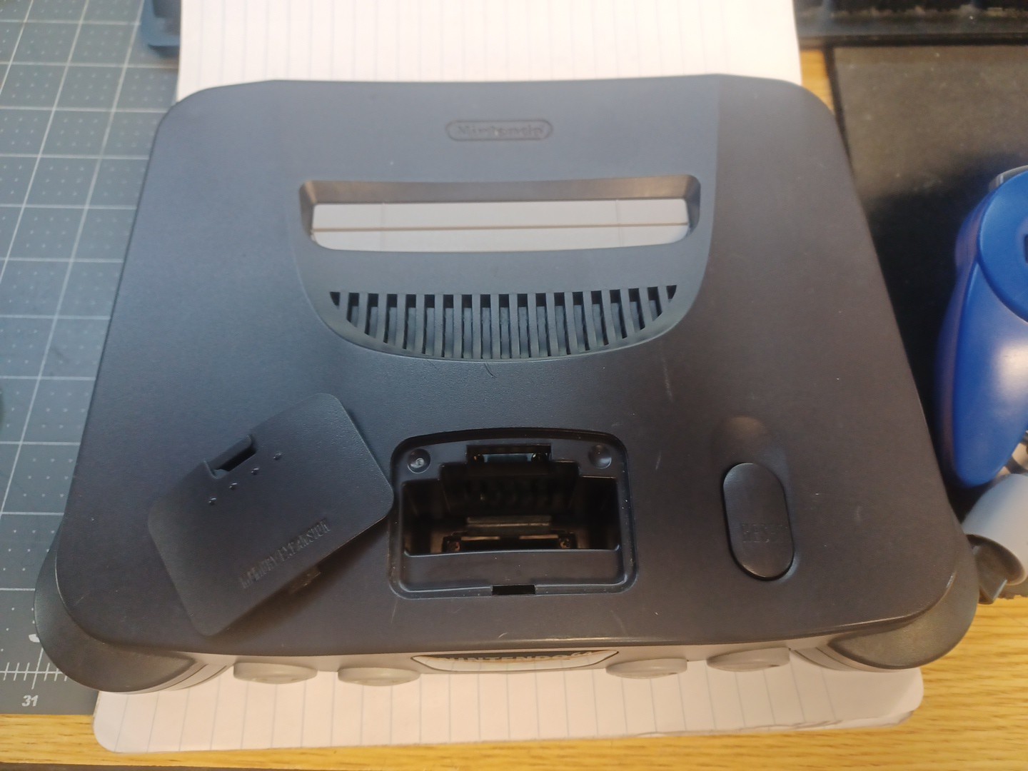 Nintendo 64 Black NUS-001(USA) Console Only-Tested-No Memory Pak-1 Controller #2
