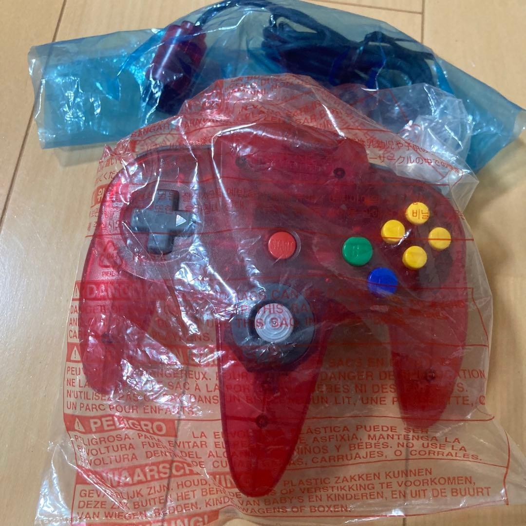 Nintendo 64 N64 Game Console System Clear Red Tested w/box
