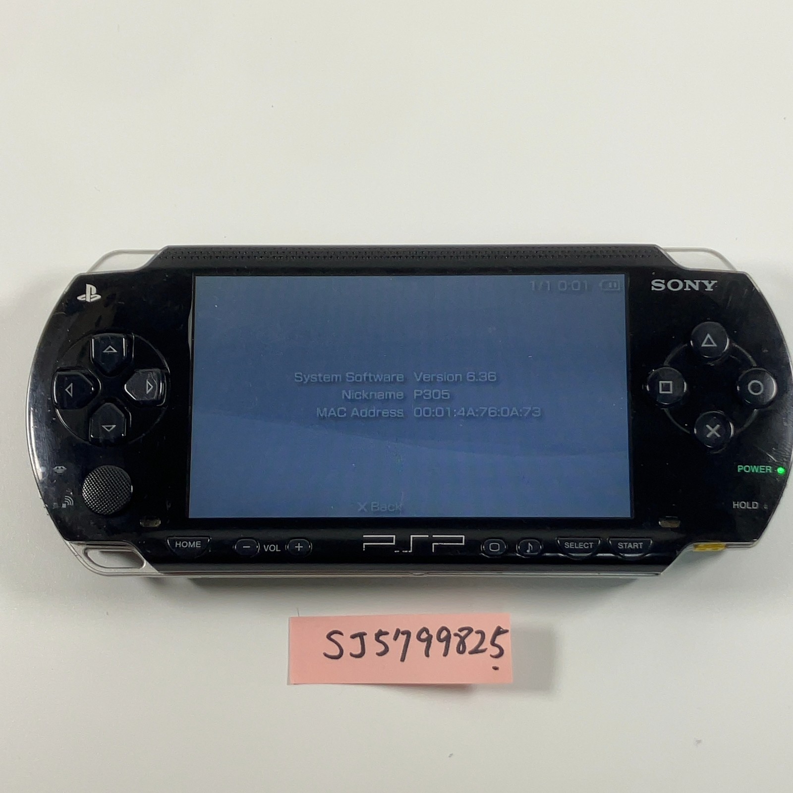 SONY PSP 1000 Black console Region-free w/Battery/Charger/32MB