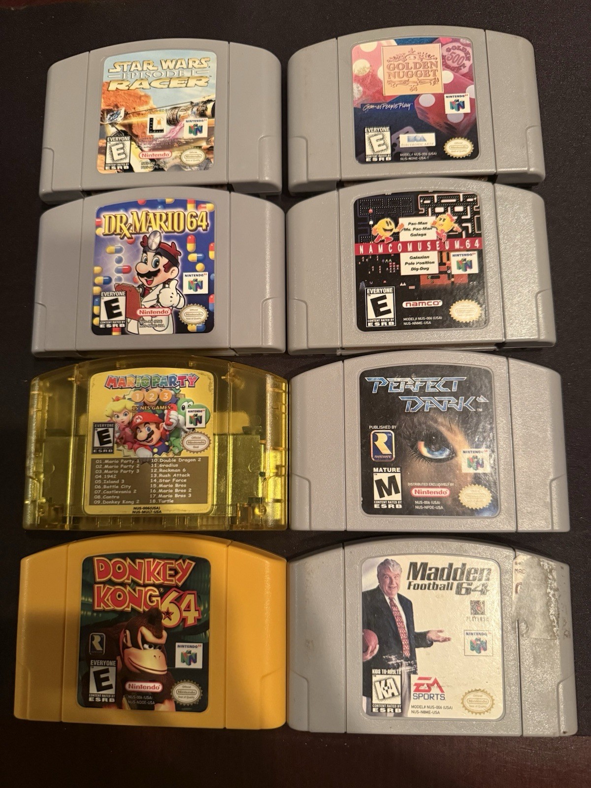 Nintendo 64 Console Bundle 2 Controllers 2 Rumble Packs 8 Games Tested Works N64