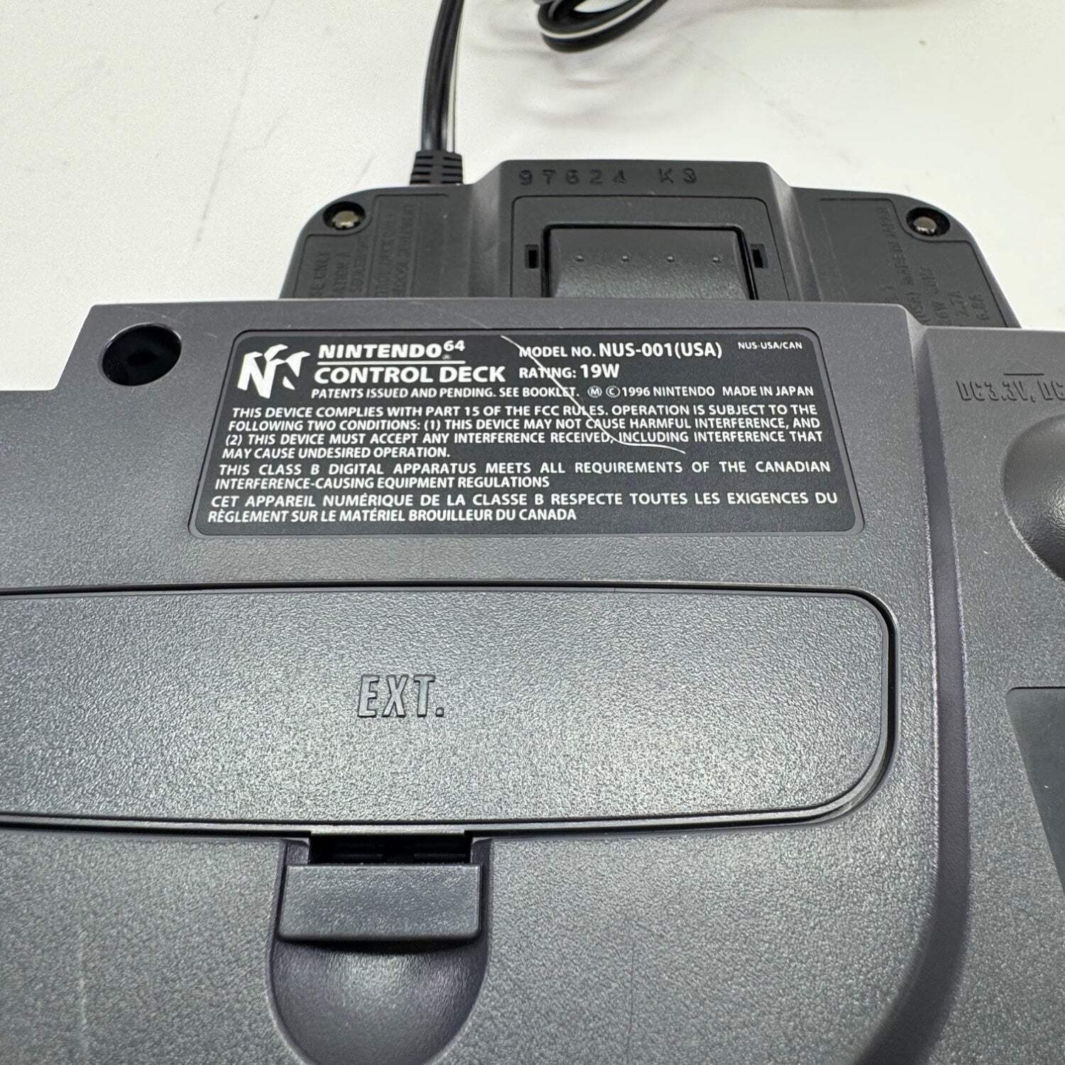 Broken Nintendo N64 Console Gaming System Only NUS-001 for parts