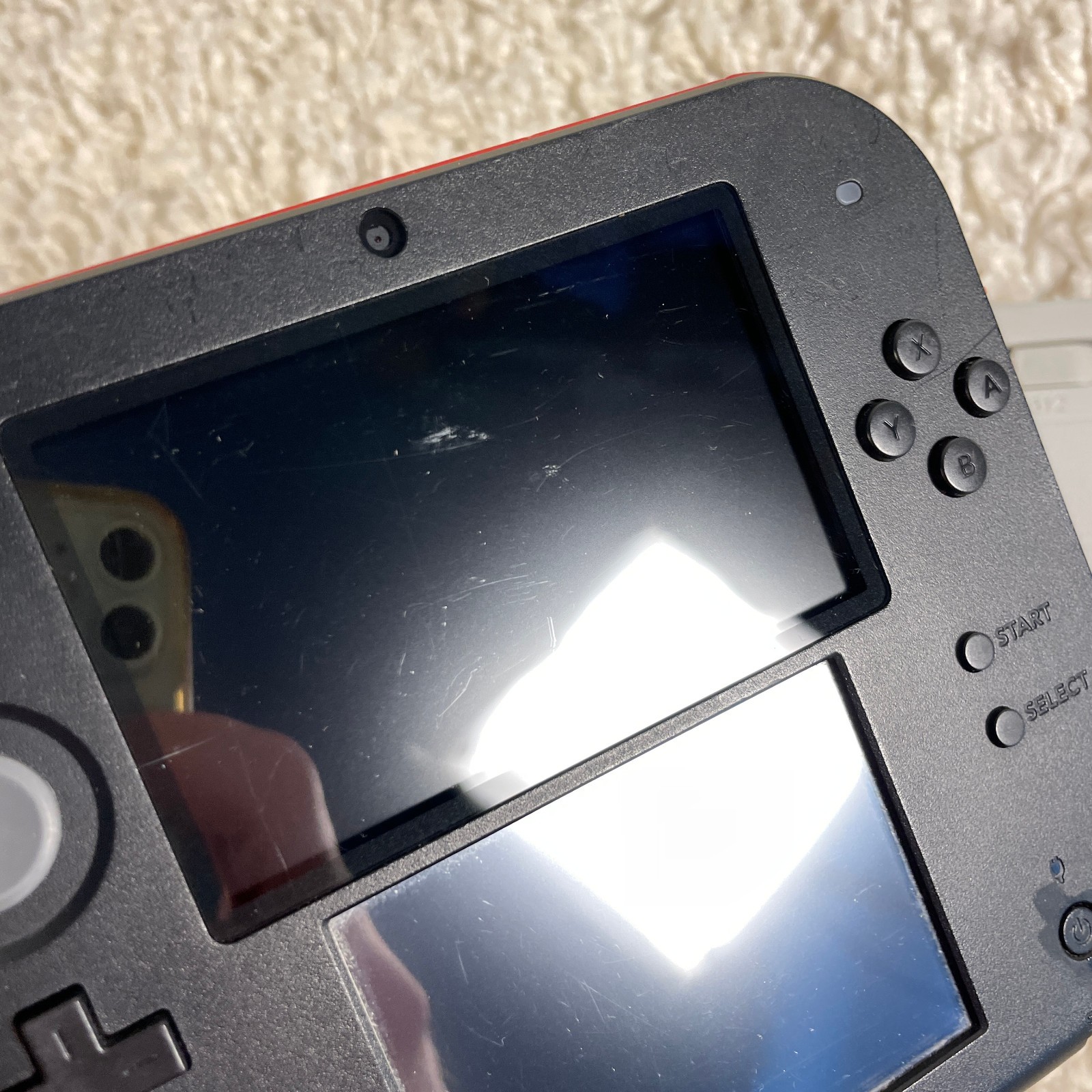 Nintendo 2DS Red Black Handheld Console System FTR-001 Tested
